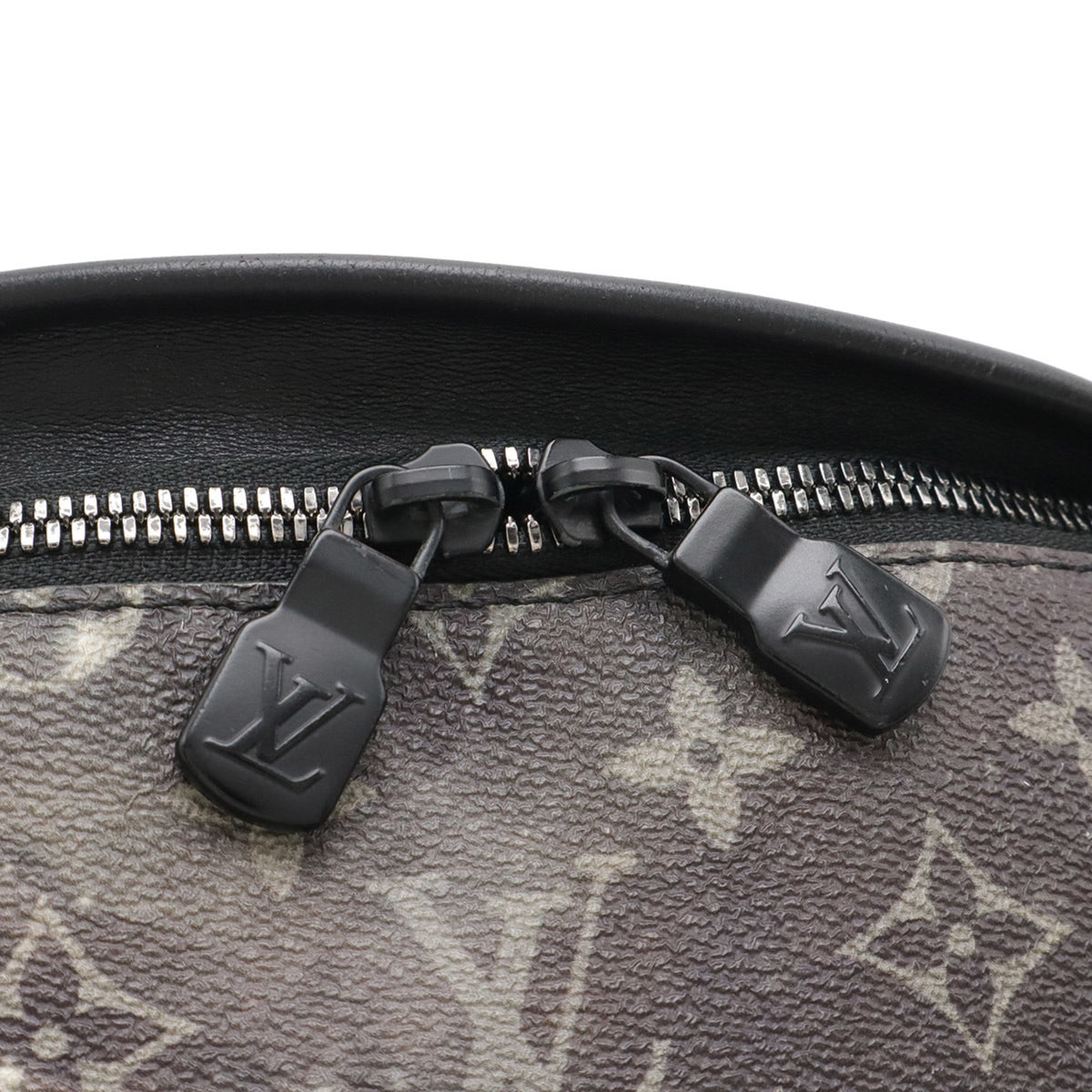 Louis Vuitton Black Gray Multi-Color Monogram Leather Pouch (Pre-Owned)