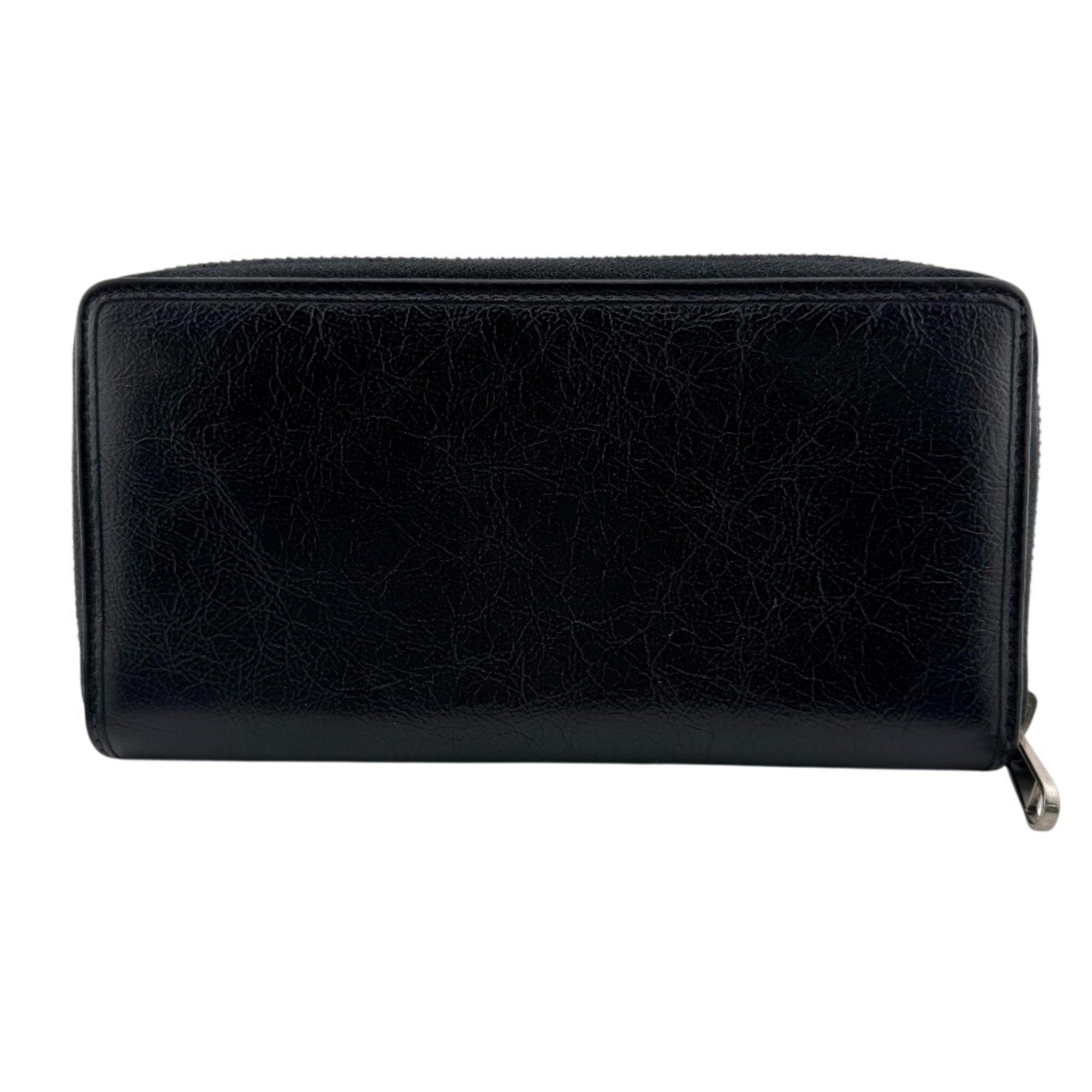 Gucci Black Leather Long Wallet (Bi-Fold) (Pre-Owned)