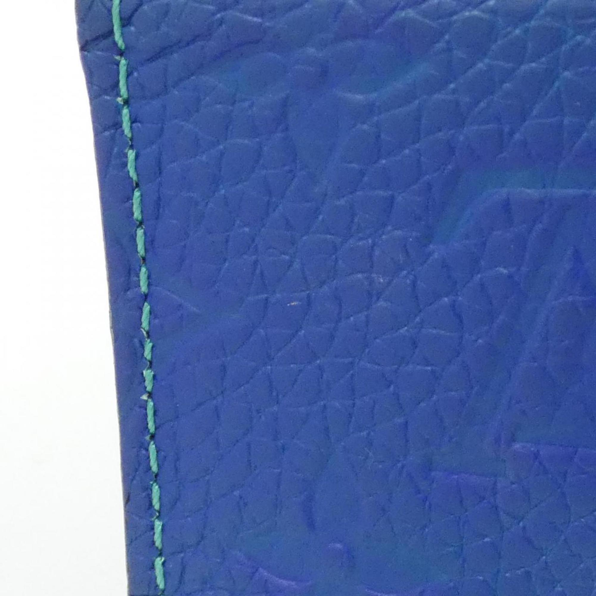 Louis Vuitton Blue Leather Shoulder Bag (Pre-Owned)