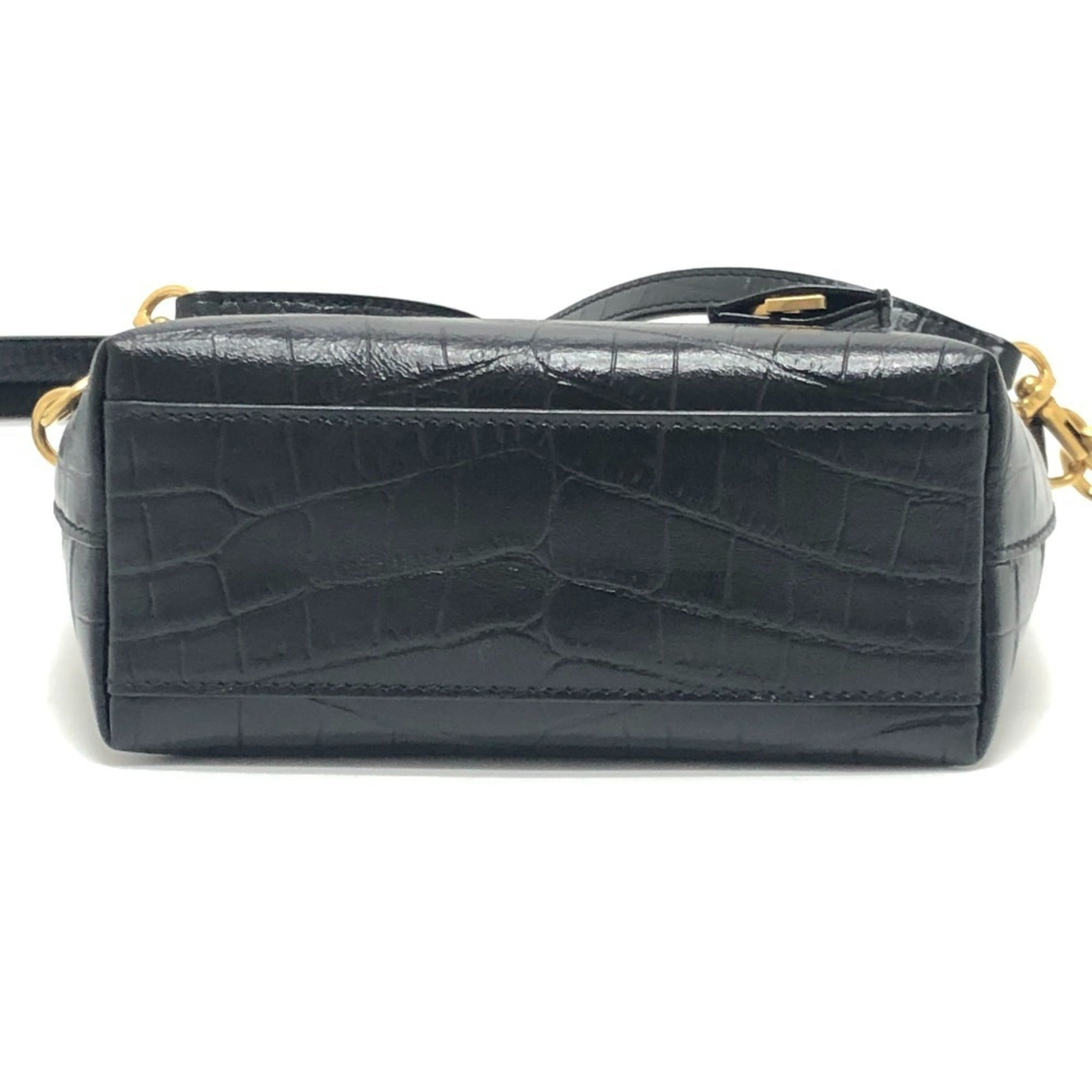 Yves Saint Laurent Black Leather Handbag (Pre-Owned)