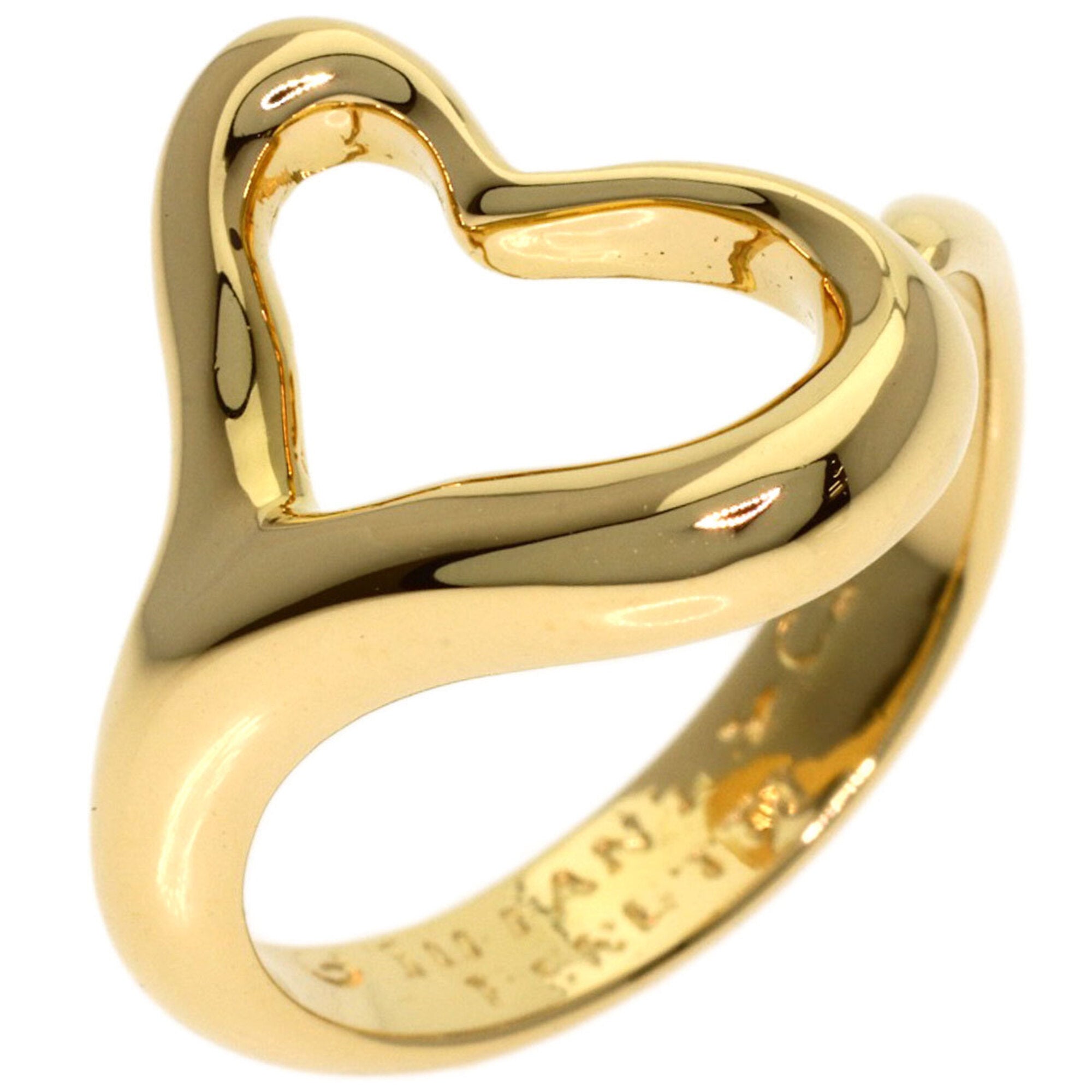 Tiffany Open Heart Yellow Gold (18K) Band Ring (Pre-Owned)