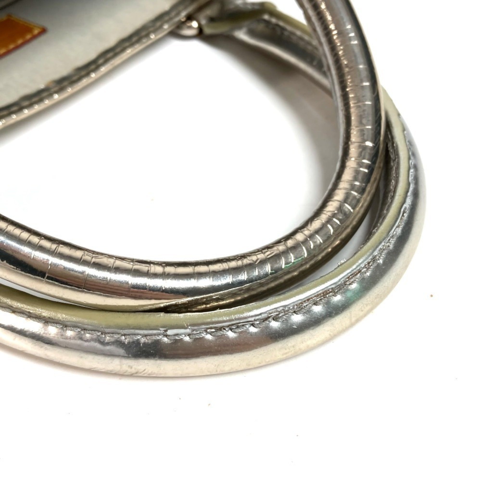 Louis Vuitton Monogram Miroir Argent Silver Leather Handbag Tote Bag (Pre-Owned)