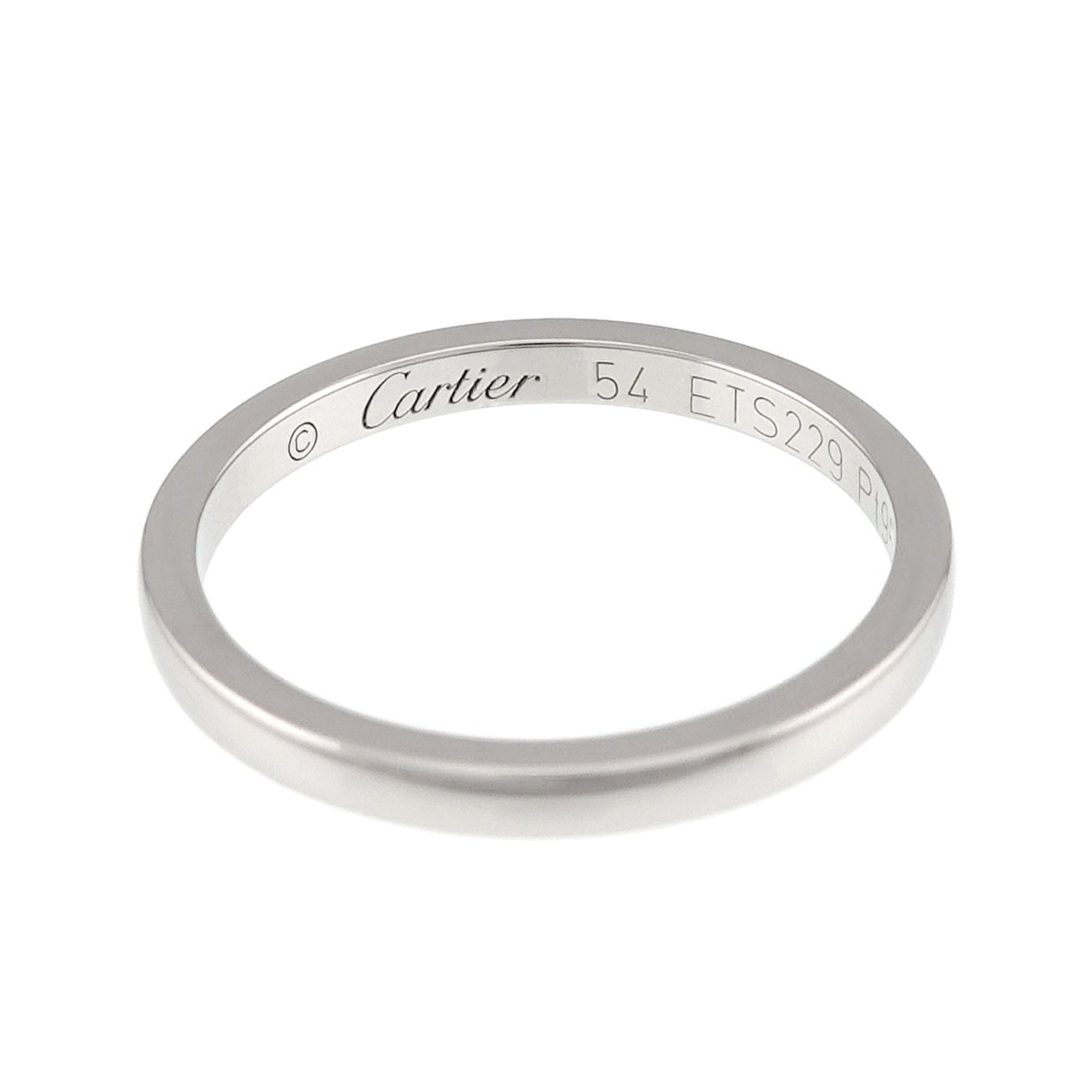 Cartier Platinum 950 Band Ring (Pre-Owned)