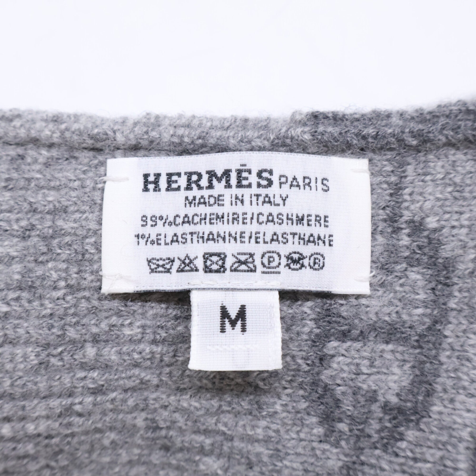 Hermes Gray Cashmere Warm Gloves (Pre-Owned)