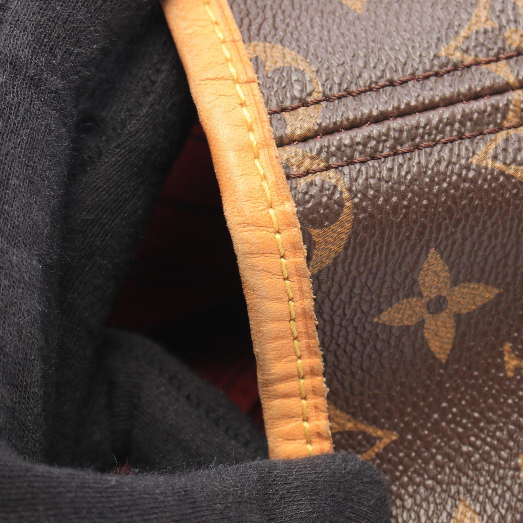 Louis Vuitton Brown Fuchsia Monogram Monogram Handbag Tote Bag (Pre-Owned)