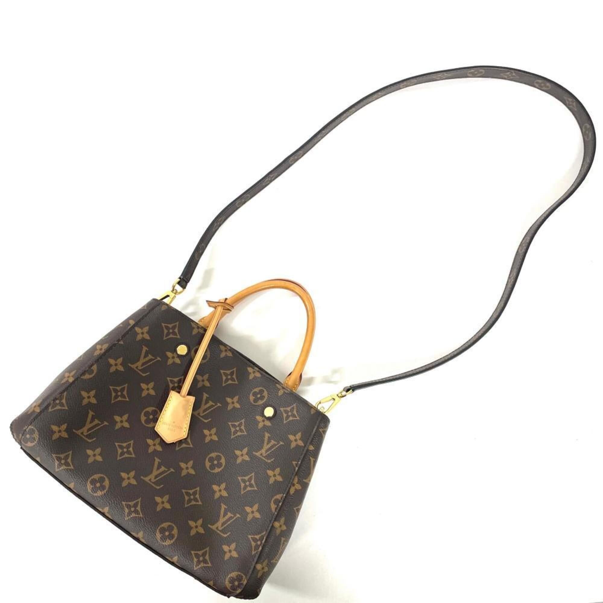 Louis Vuitton Brown Monogram Canvas Handbag (Pre-Owned)