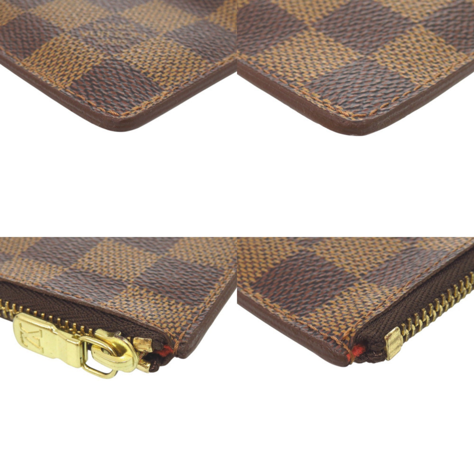 Louis Vuitton Brown Damier Canvas Coin Purse/Coin Case (Pre-Owned)