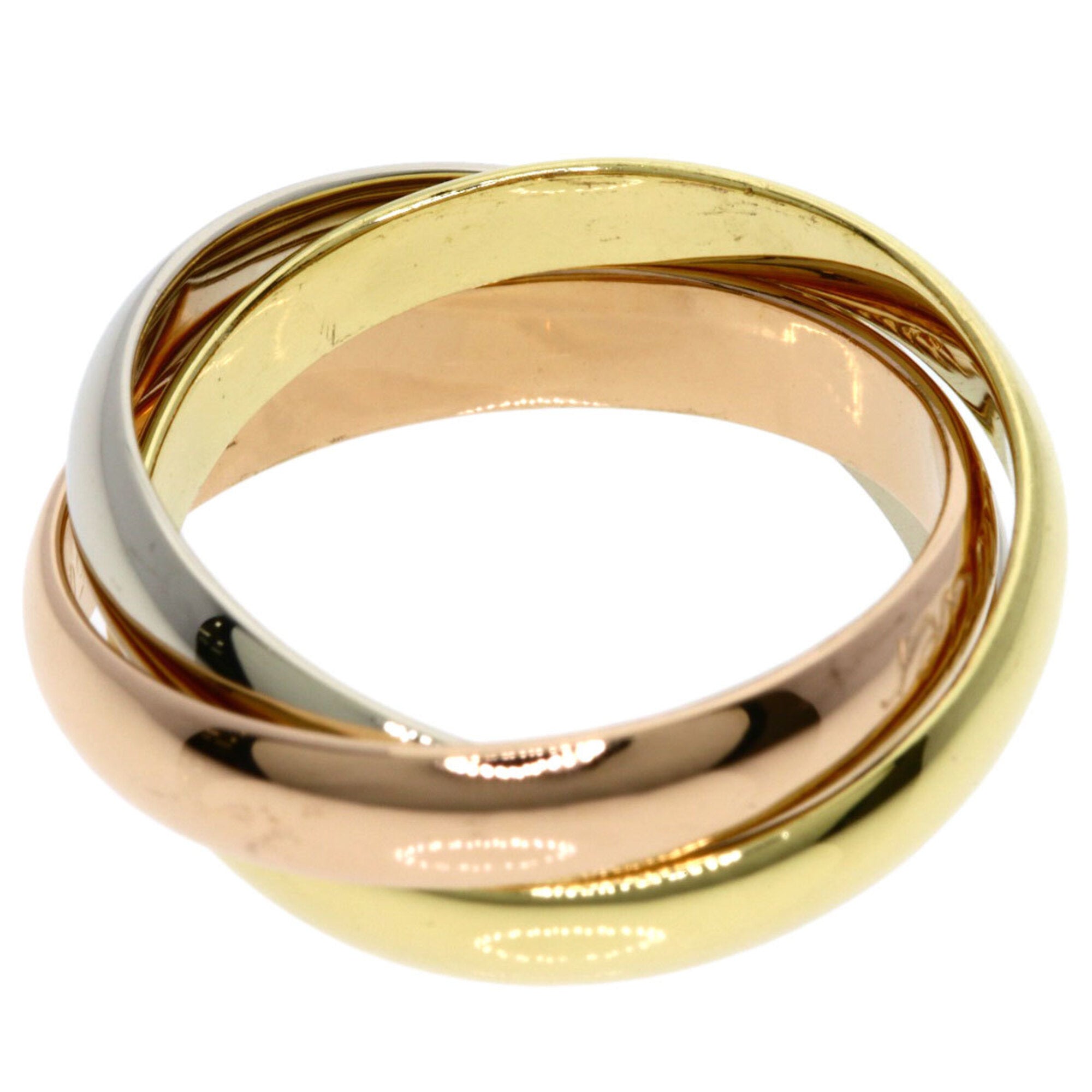 Cartier Trinity Pink White Yellow Band Ring (Pre-Owned)