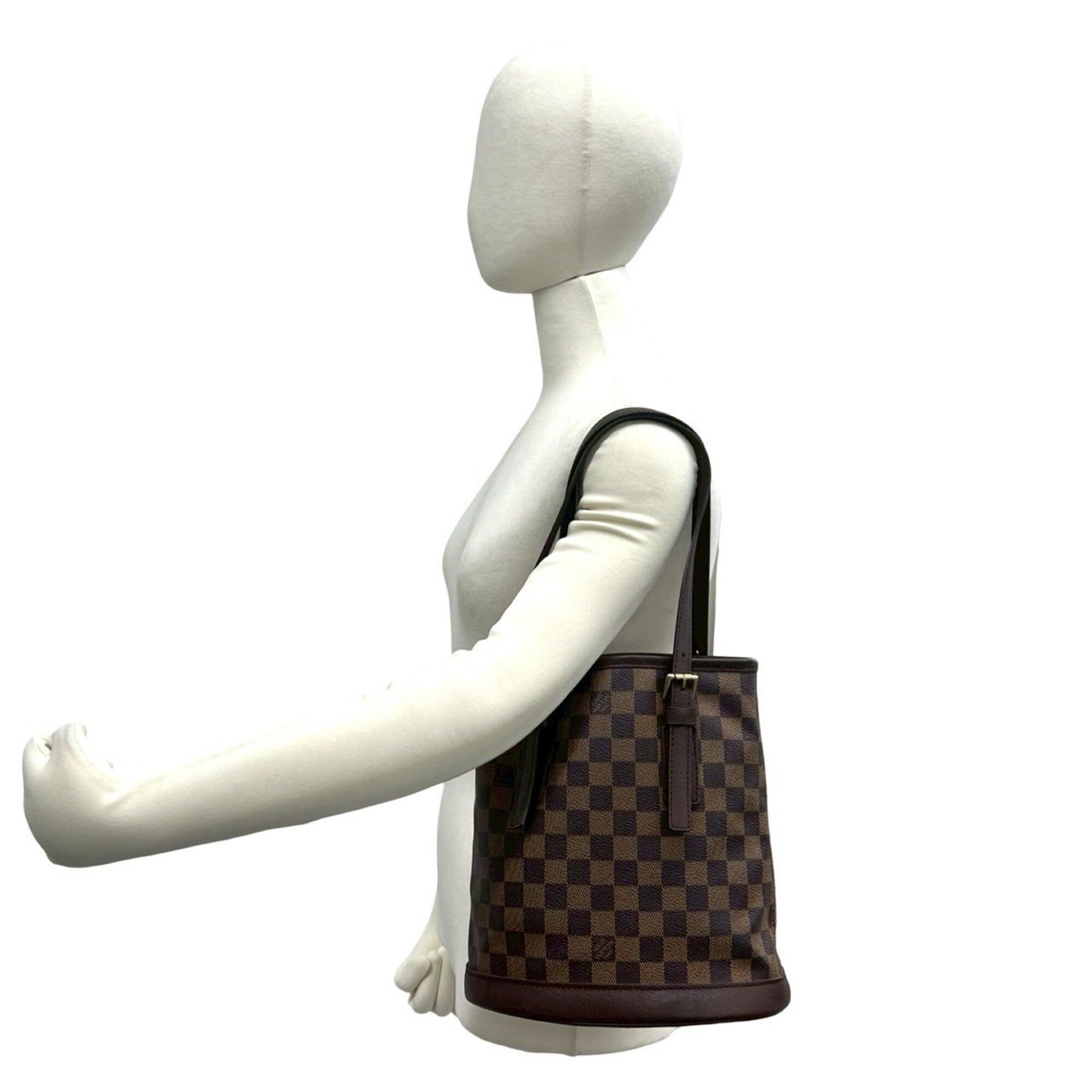 Louis Vuitton Brown Pvc Leather Handbag Shoulder Bag Tote Bag (Pre-Owned)