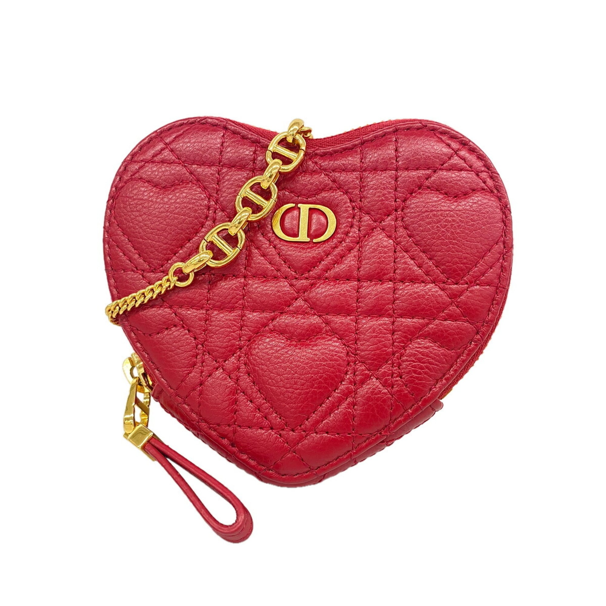 Christian Dior Red Color Leather Shoulder Bag (Pre-Owned)
