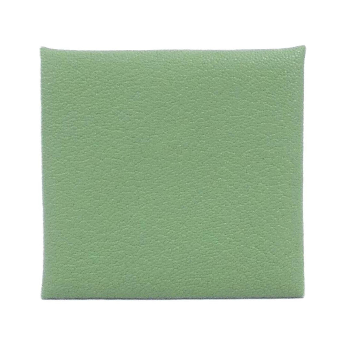 Hermes Bastia Camel Vert Chevre Leather Coin Purse/Coin Case (Pre-Owned)
