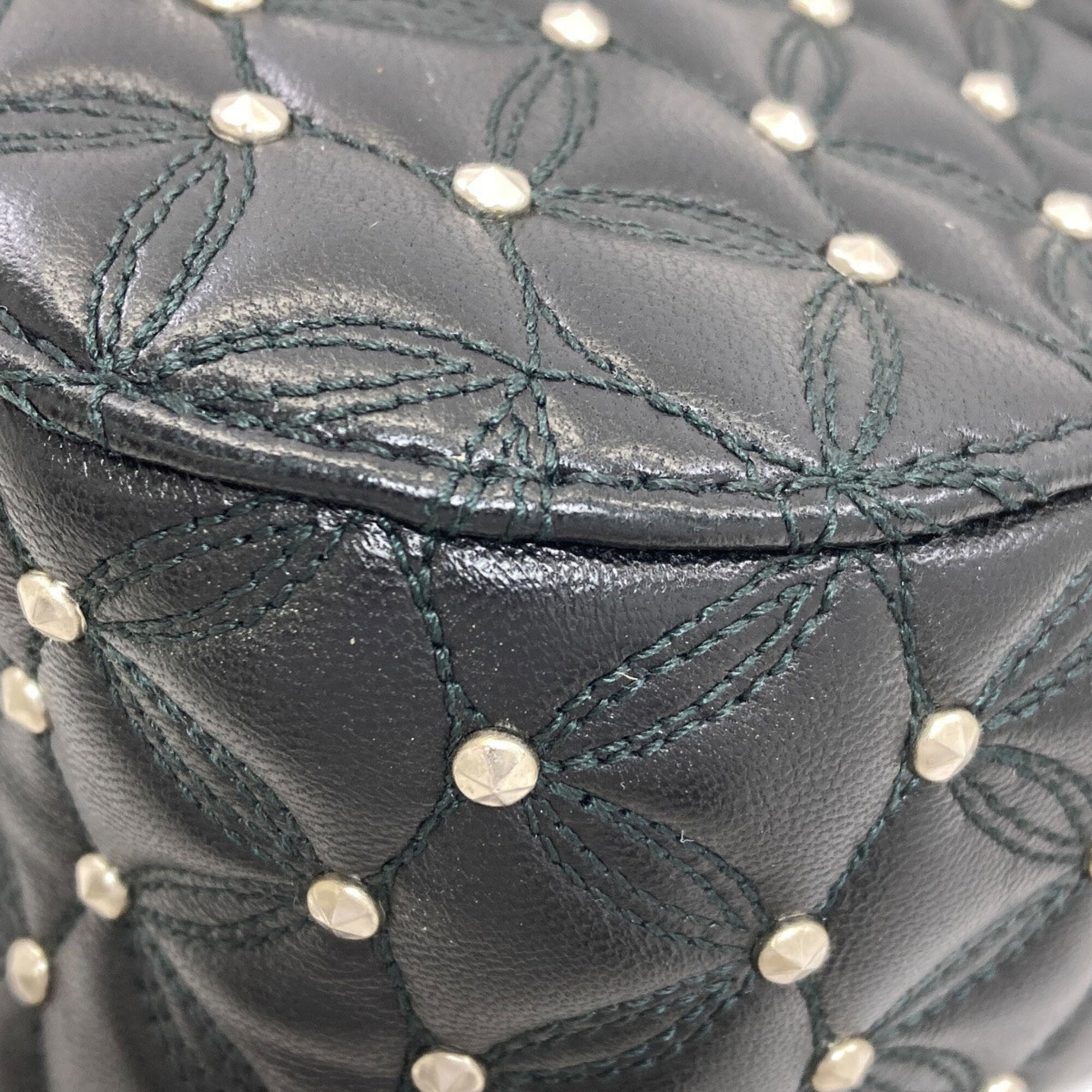 Bvlgari Black Leather Shoulder Bag (Pre-Owned)