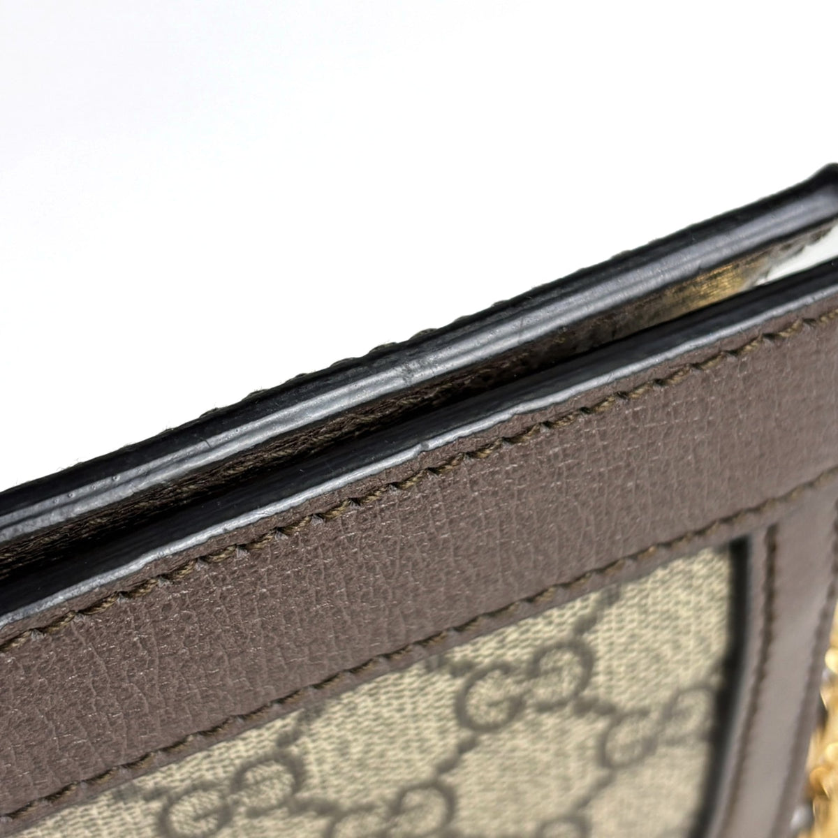 Gucci Beige Brown Gg Supreme Leather Shoulder Bag (Pre-Owned)