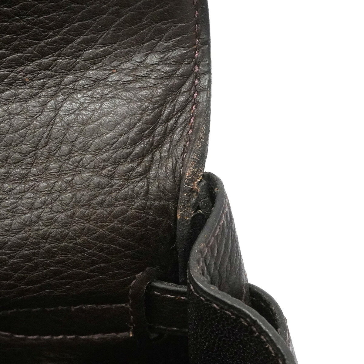 Hermes Brown Togo Leather Handbag (Pre-Owned)