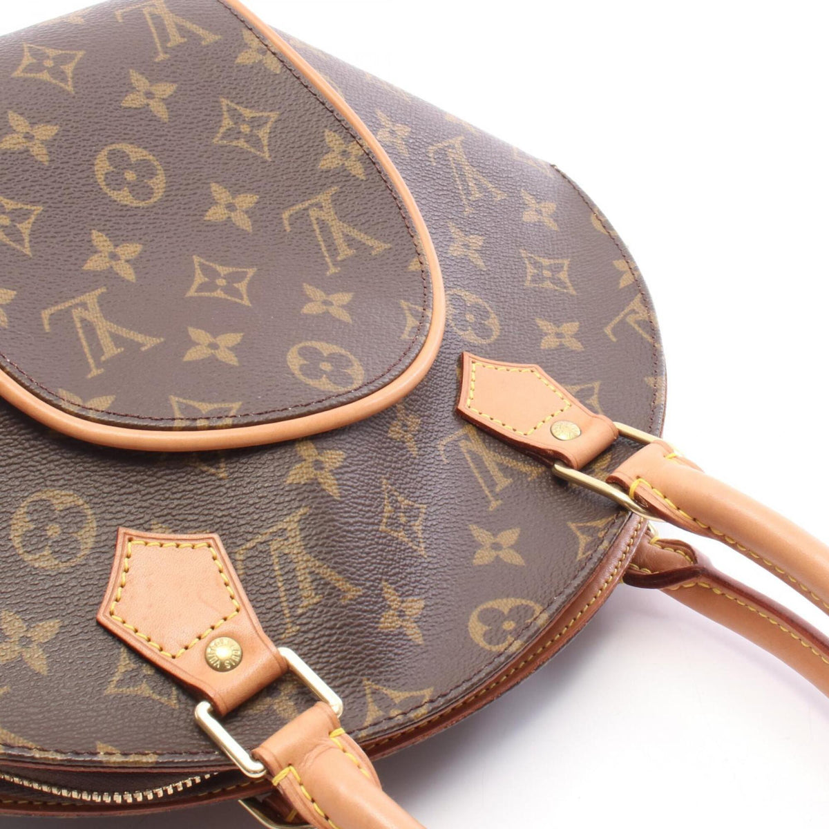 Louis Vuitton Brown Monogram Coated Canvas Leather Handbag (Pre-Owned)