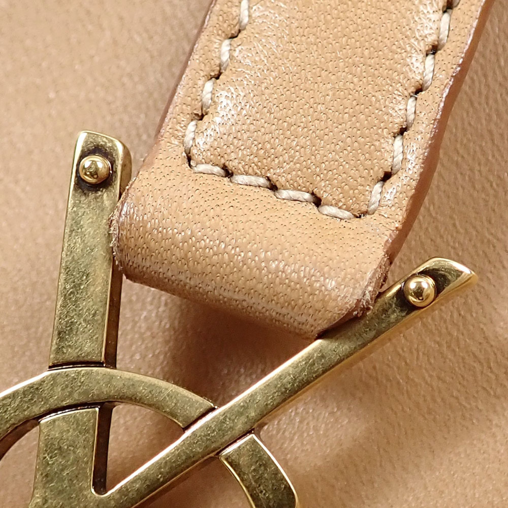Saint Laurent Camel Suede Leather Shoulder Bag (Pre-Owned)