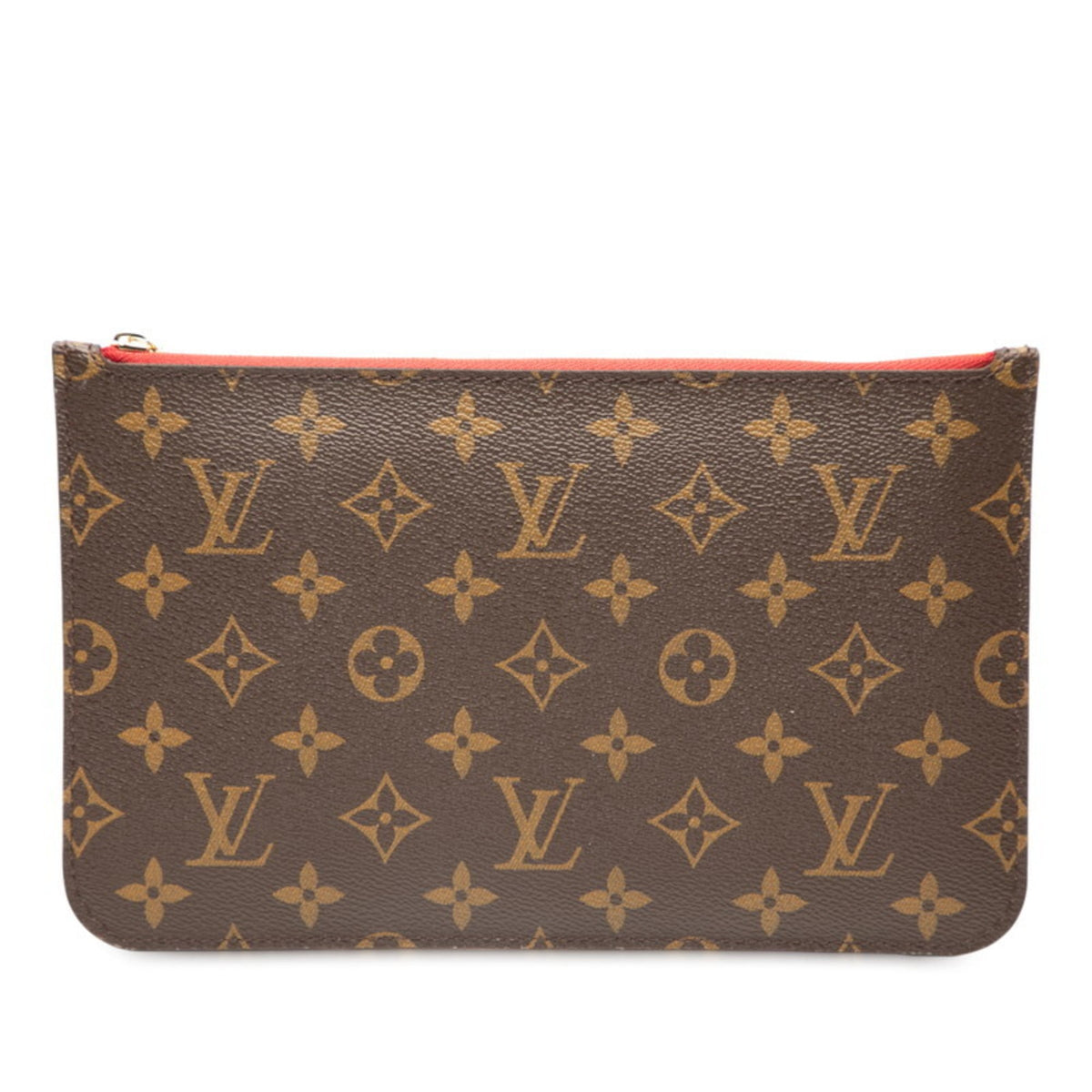 Louis Vuitton Brown Red Color Pvc Pouch (Pre-Owned)