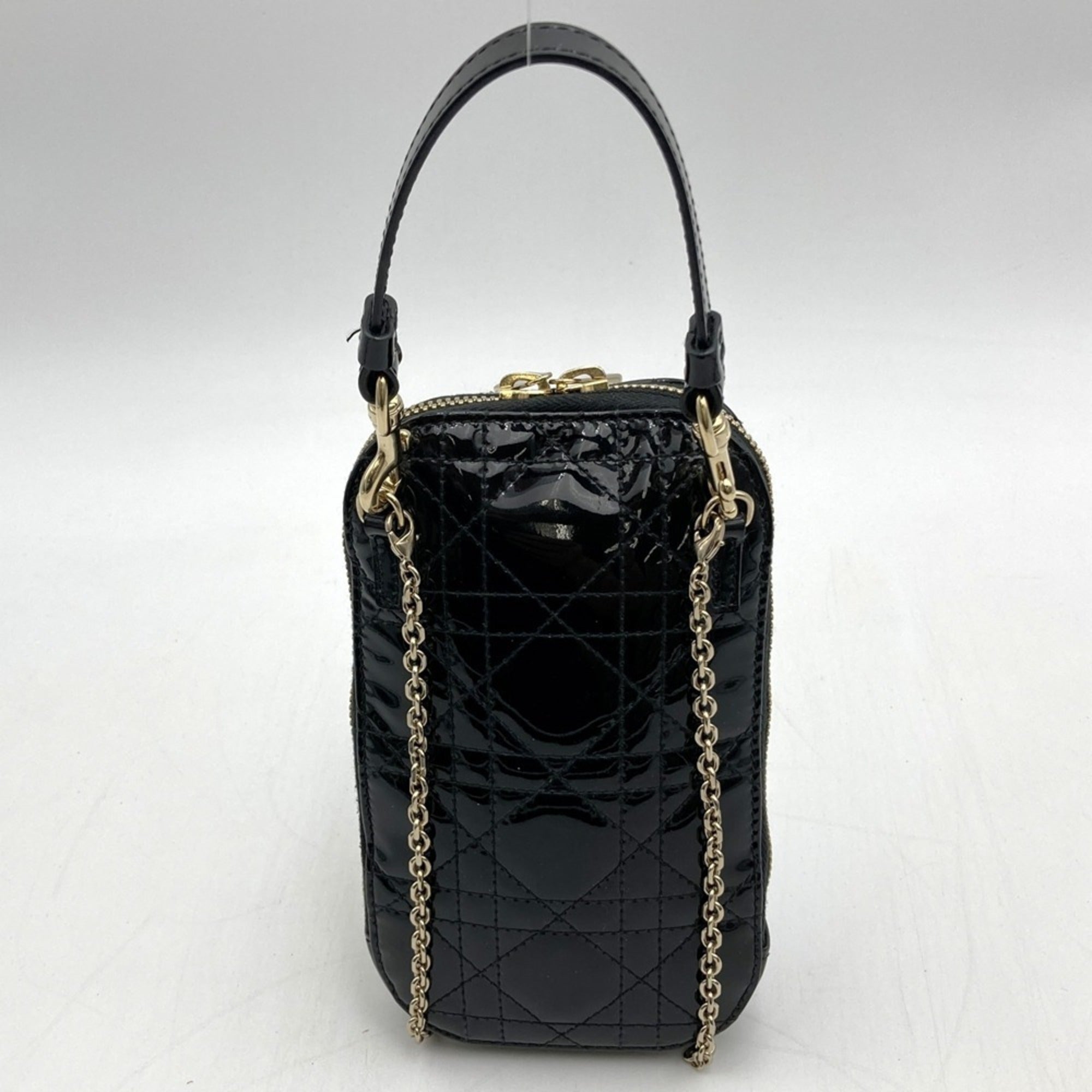 Christian Dior Black Patent Leather Pouch (Pre-Owned)