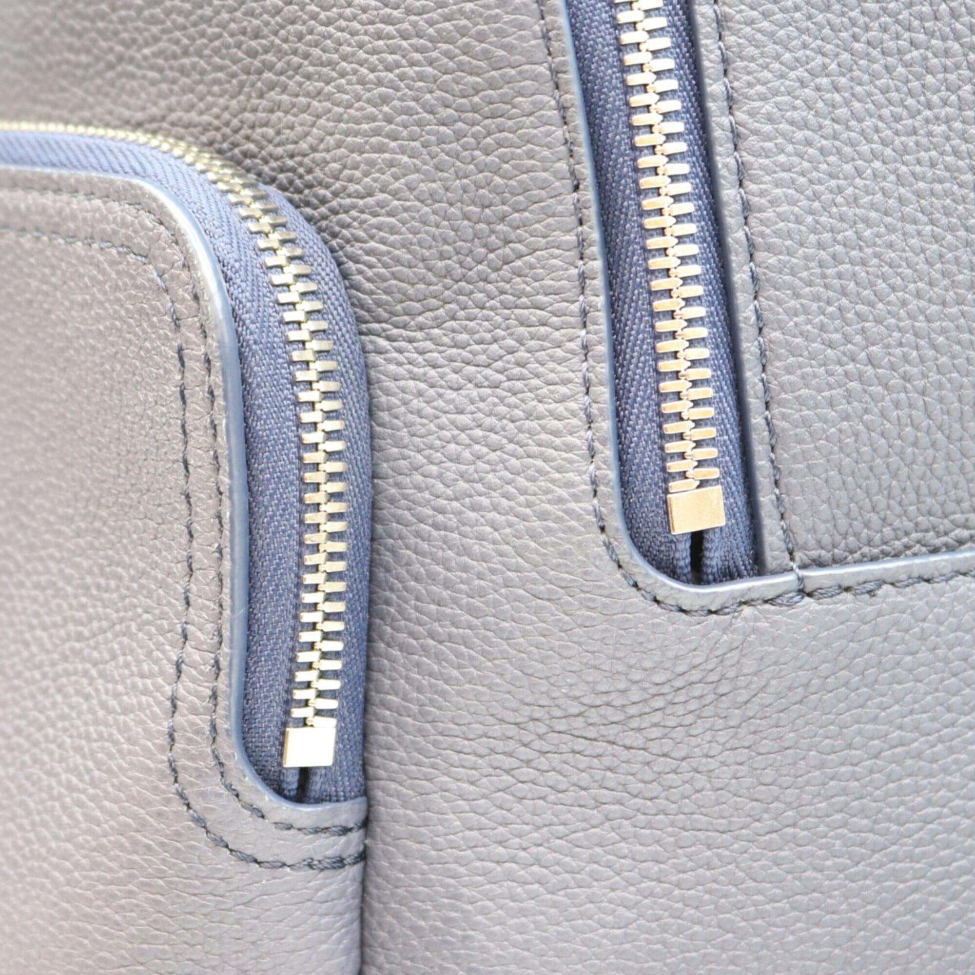 Louis Vuitton Navy Leather Backpack (Pre-Owned)