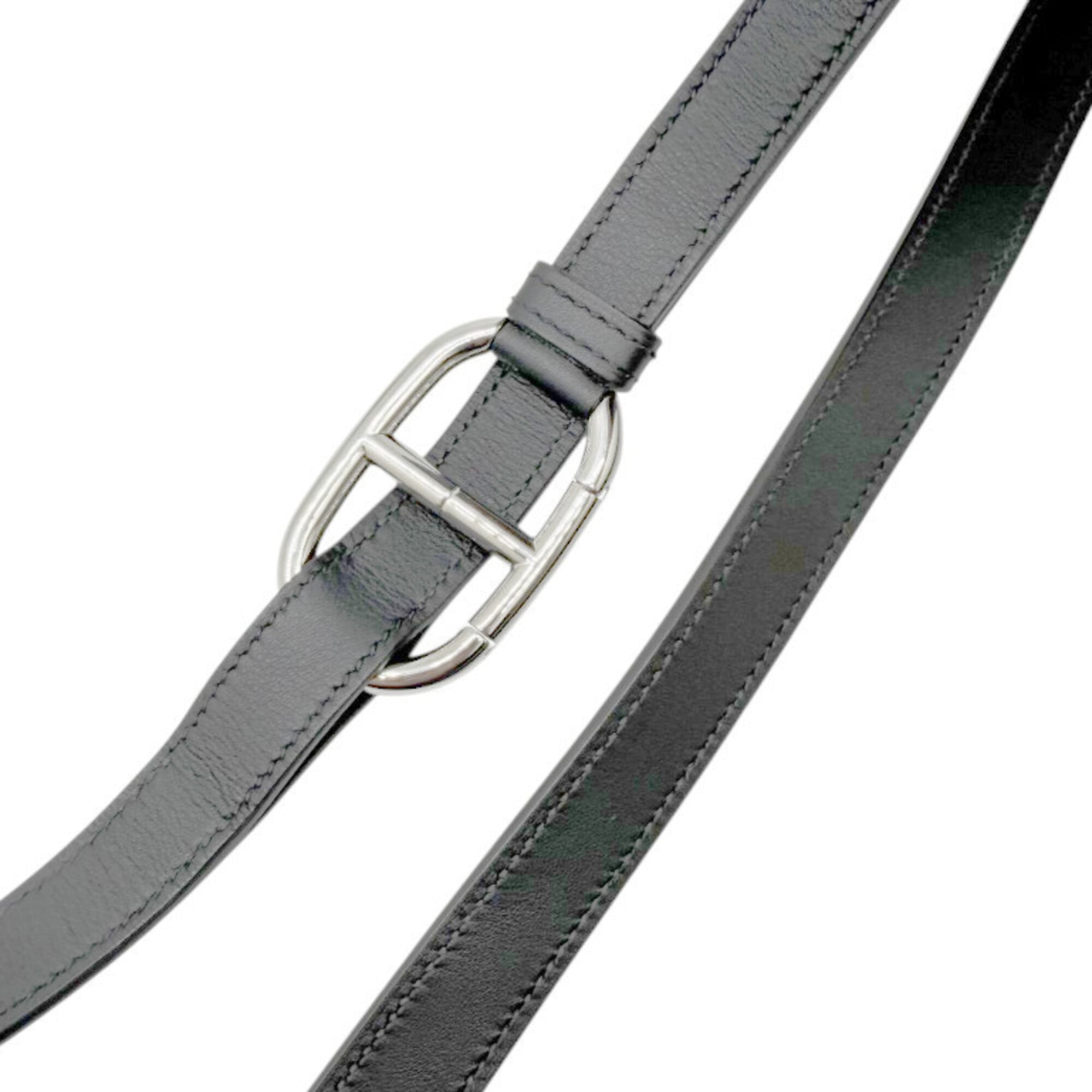 Hermes Black Swift Leather Sling Bag (Pre-Owned)