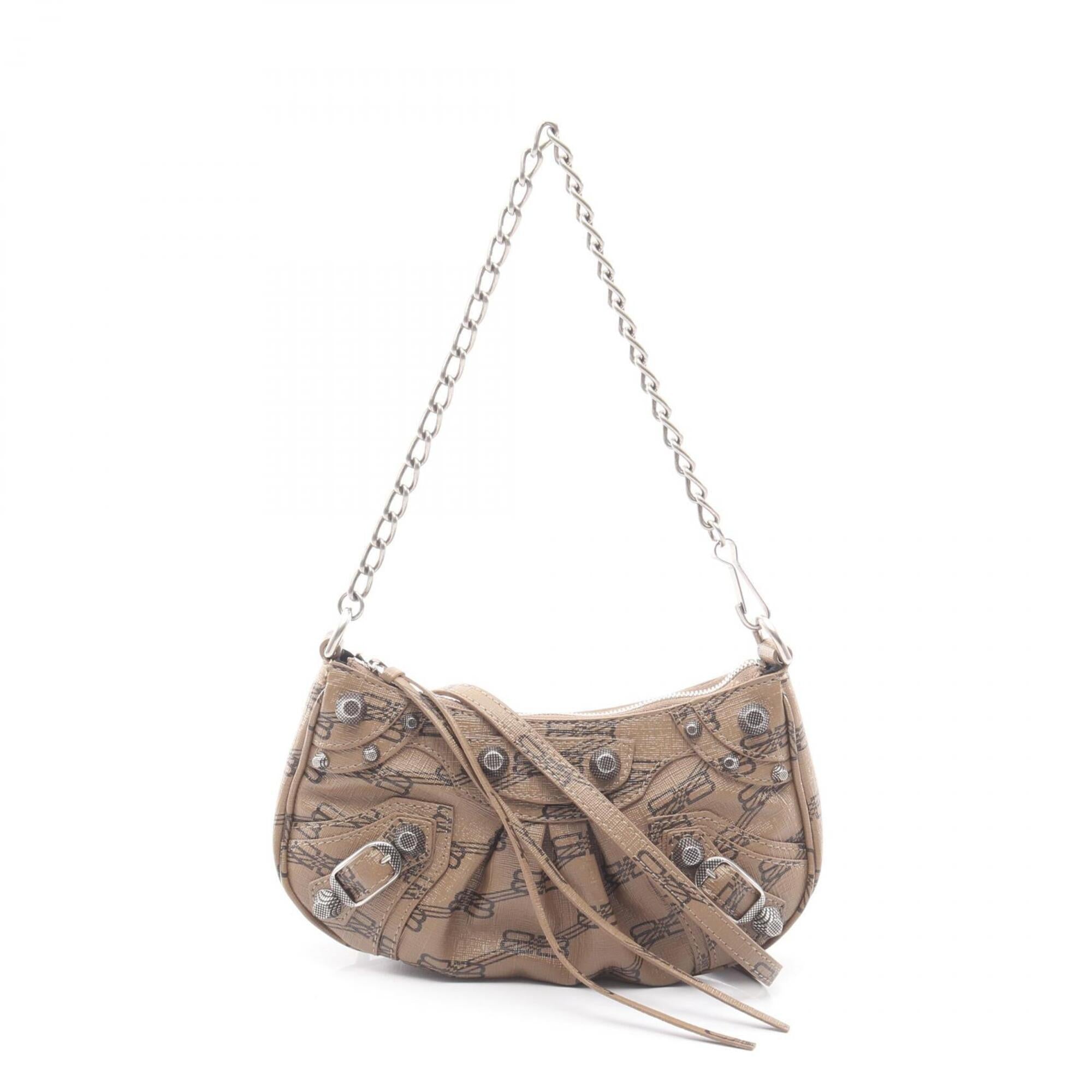 Balenciaga Gray Coated Canvas Handbag (Pre-Owned)