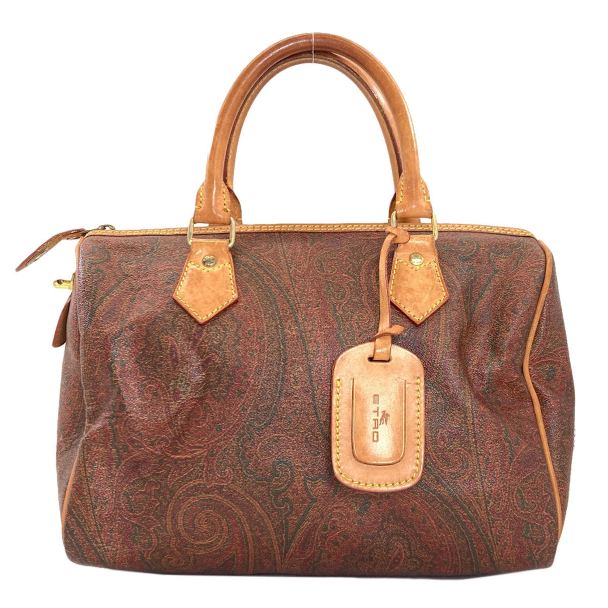 Etro Brown Pvc Boston Bag (Pre-Owned)
