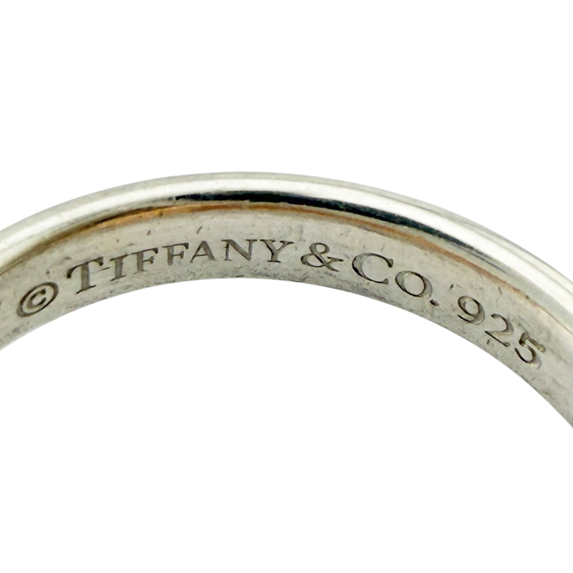 Tiffany Silver Pink Gold Pink Gold (18K) Silver 925 Band Ring (Pre-Owned)