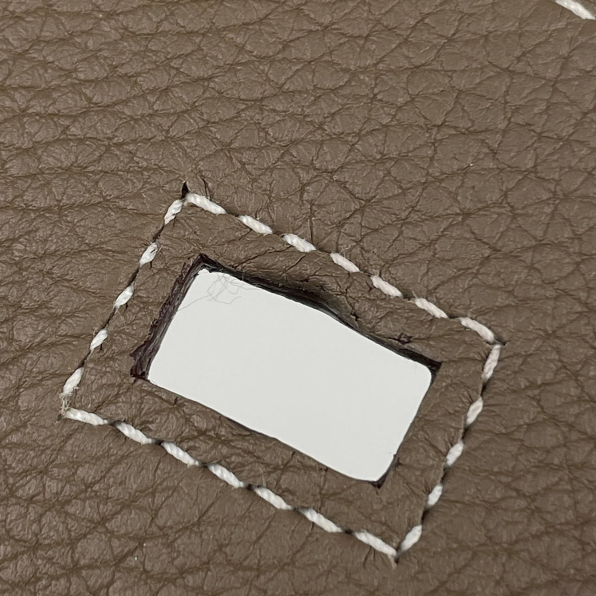 Hermes Birkin Etoupe Gray Togo Leather Handbag (Pre-Owned)