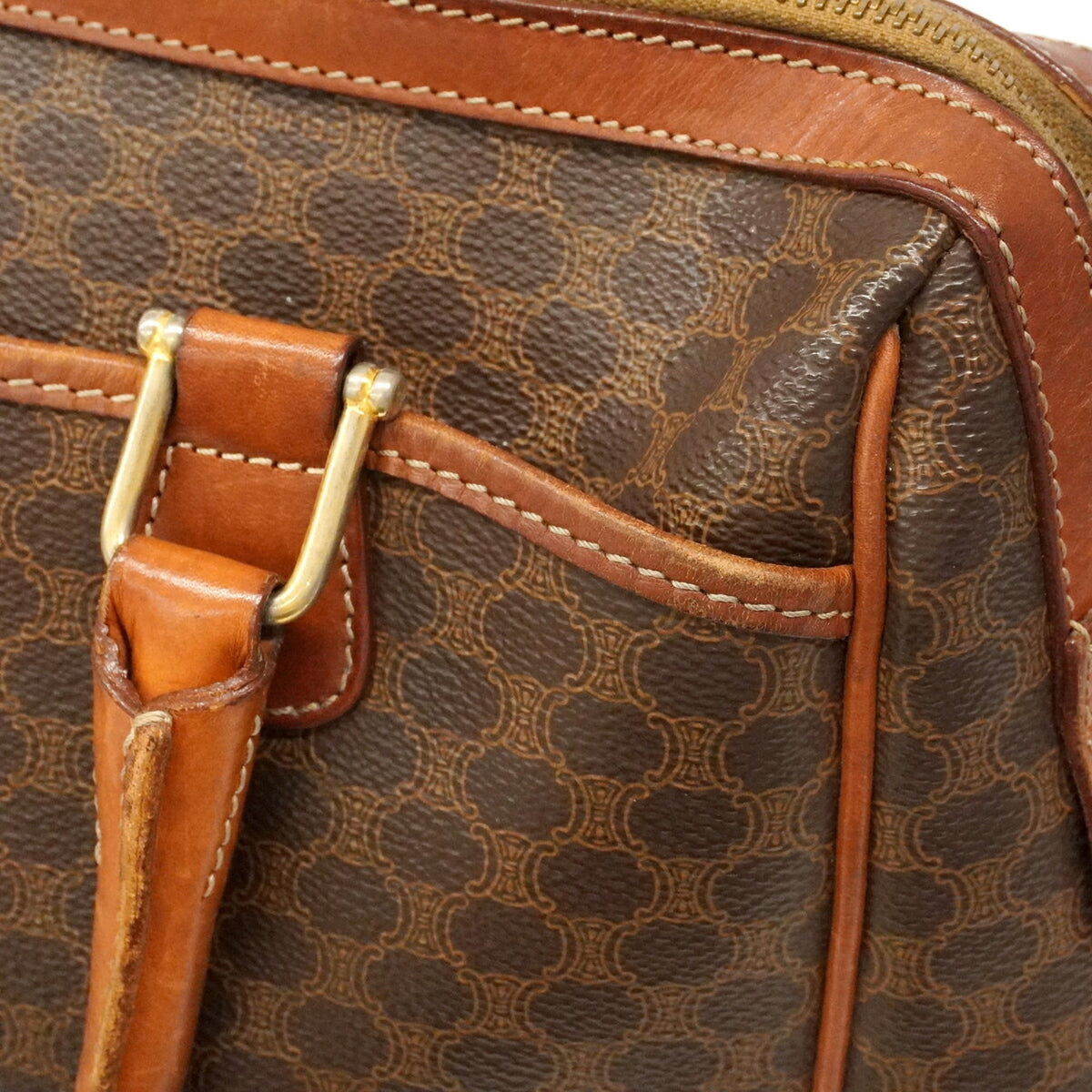 Celine Brown Pvc Handbag (Pre-Owned)