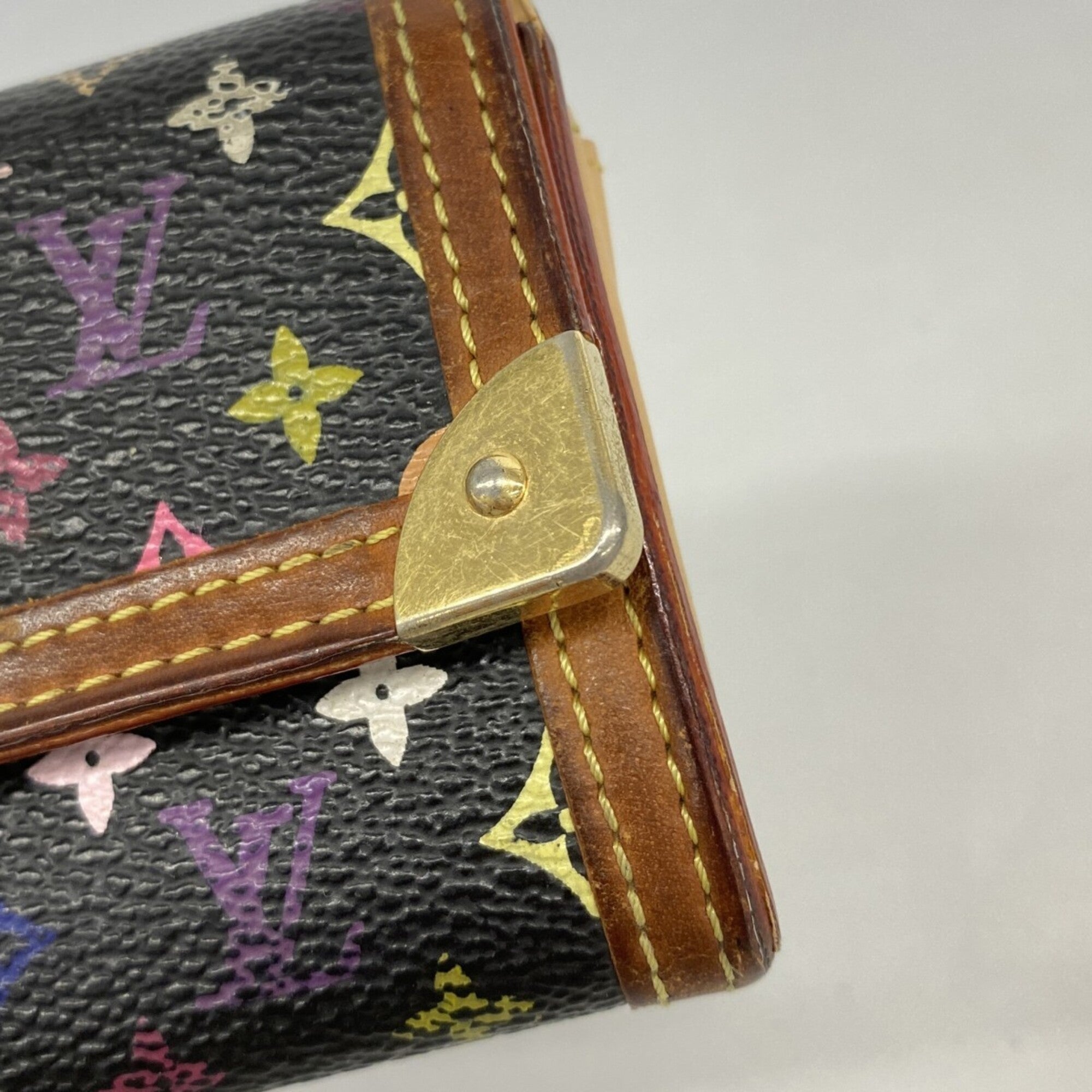 Louis Vuitton Noir Coin Purse/Coin Case (Pre-Owned)