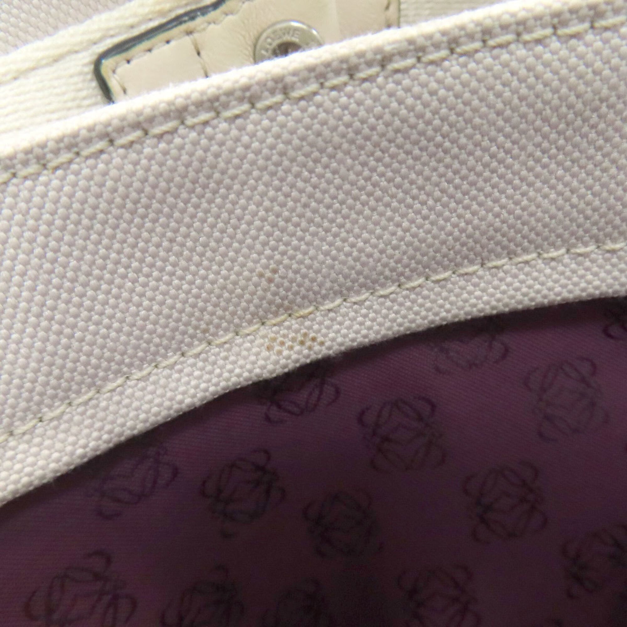 Loewe Light Gray Canvas Tote Bag (Pre-Owned)