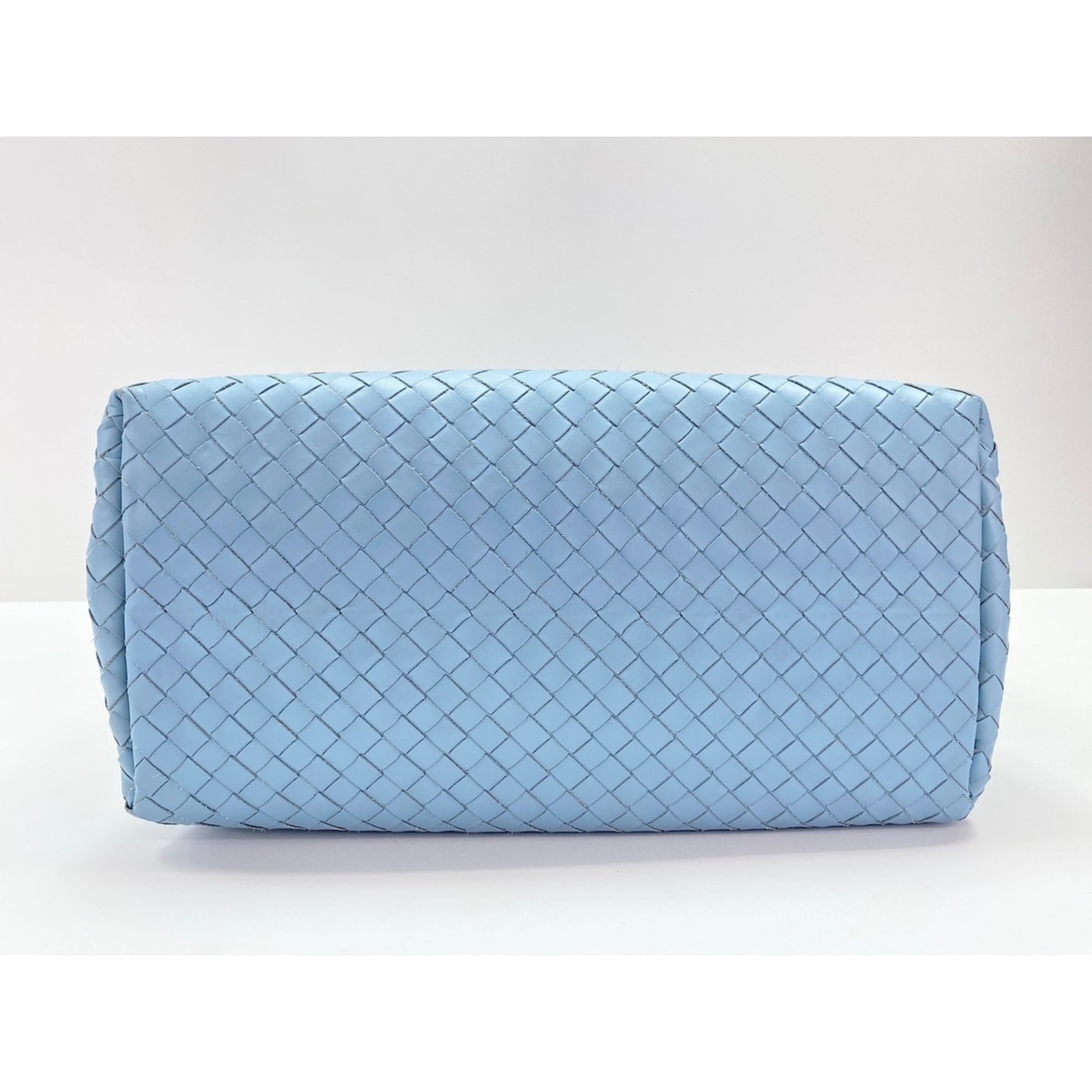 Bottega Veneta Blue Leather Handbag (Pre-Owned)
