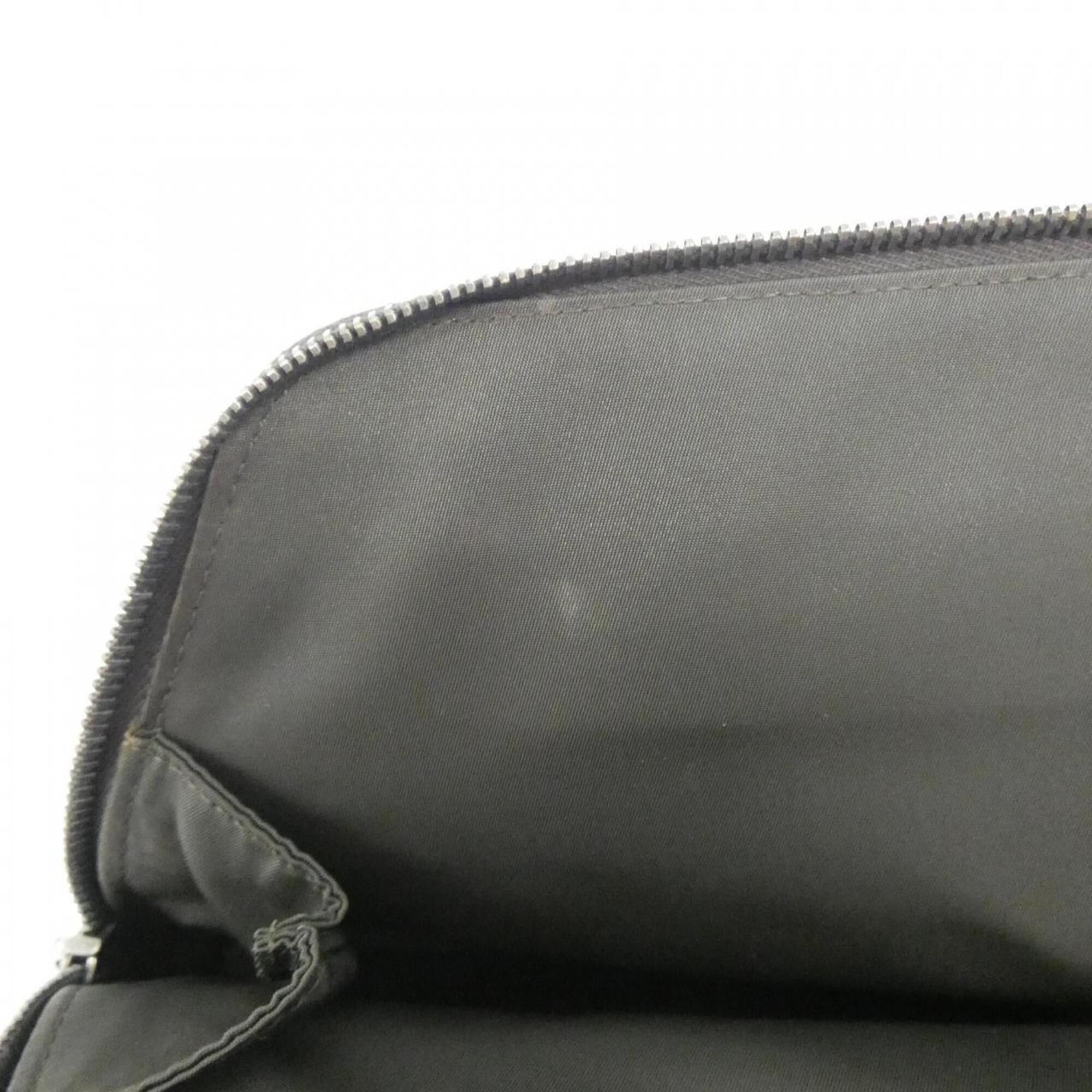 Christian Dior Brown Canvas Leather Handbag (Pre-Owned)