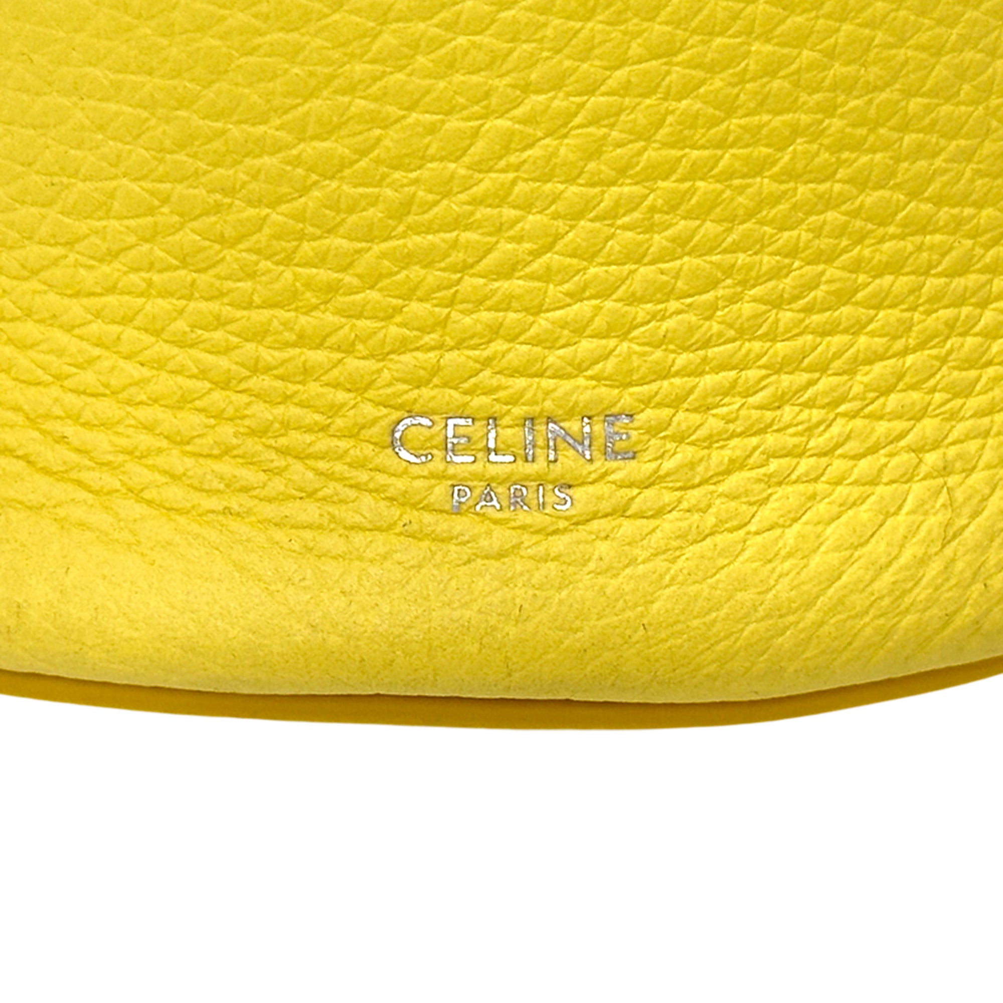 Celine Yellow Leather Handbag Shoulder Bag (Pre-Owned)