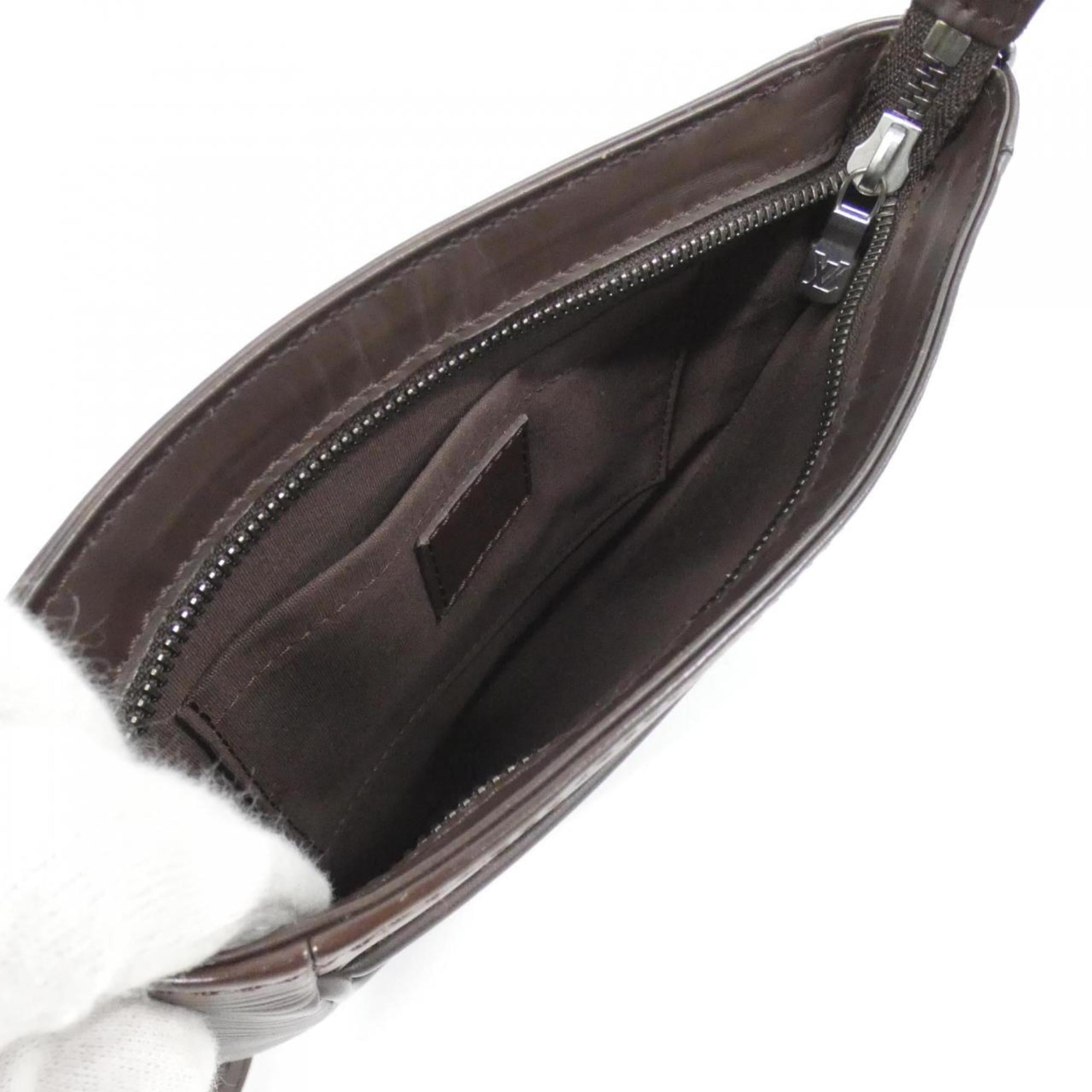 Louis Vuitton Mocha Leather Shoulder Bag (Pre-Owned)