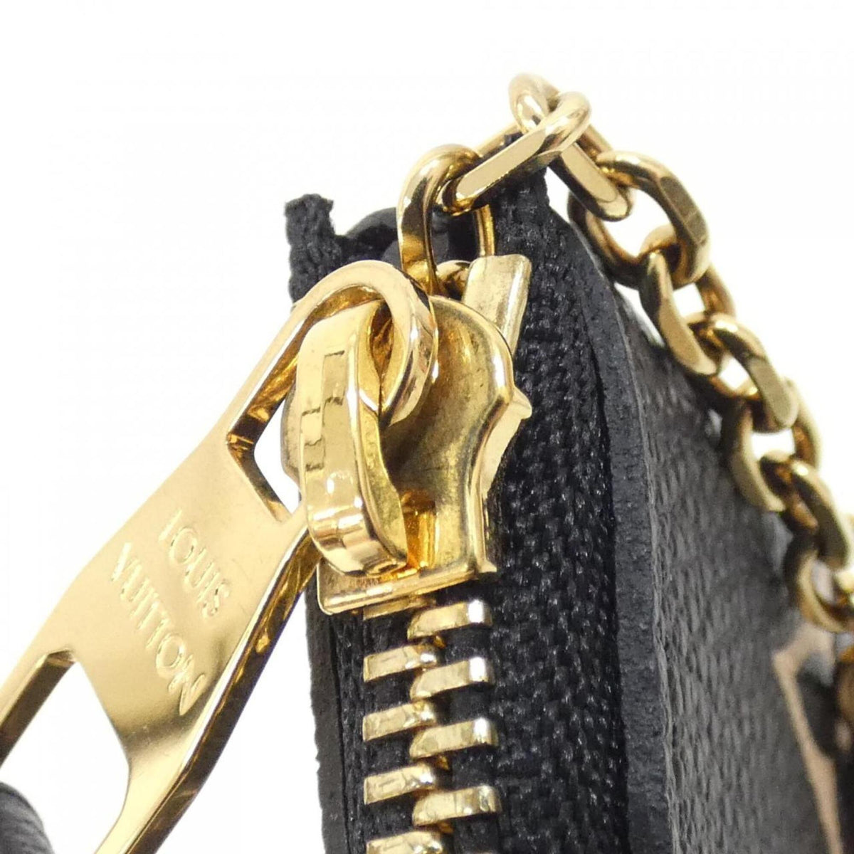 Louis Vuitton Beige Bicolor Black Leather Coin Purse/Coin Case (Pre-Owned)