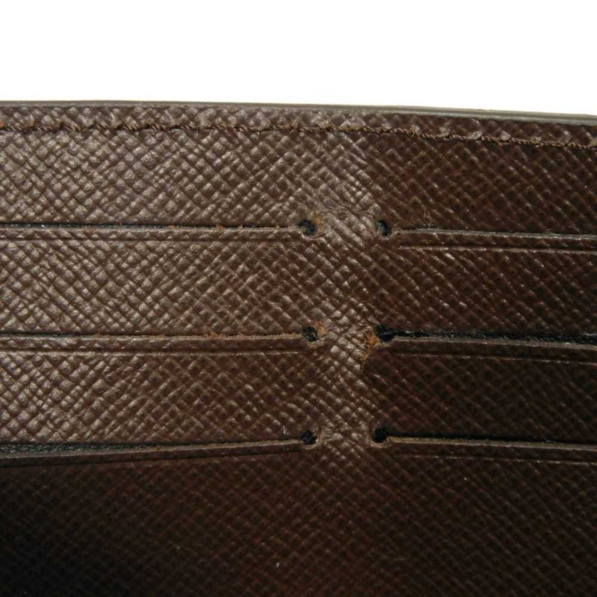 Louis Vuitton Black Brown Damier Canvas Noir Damier Canvas Leather Long Wallet (Bi-Fold) (Pre-Owned)