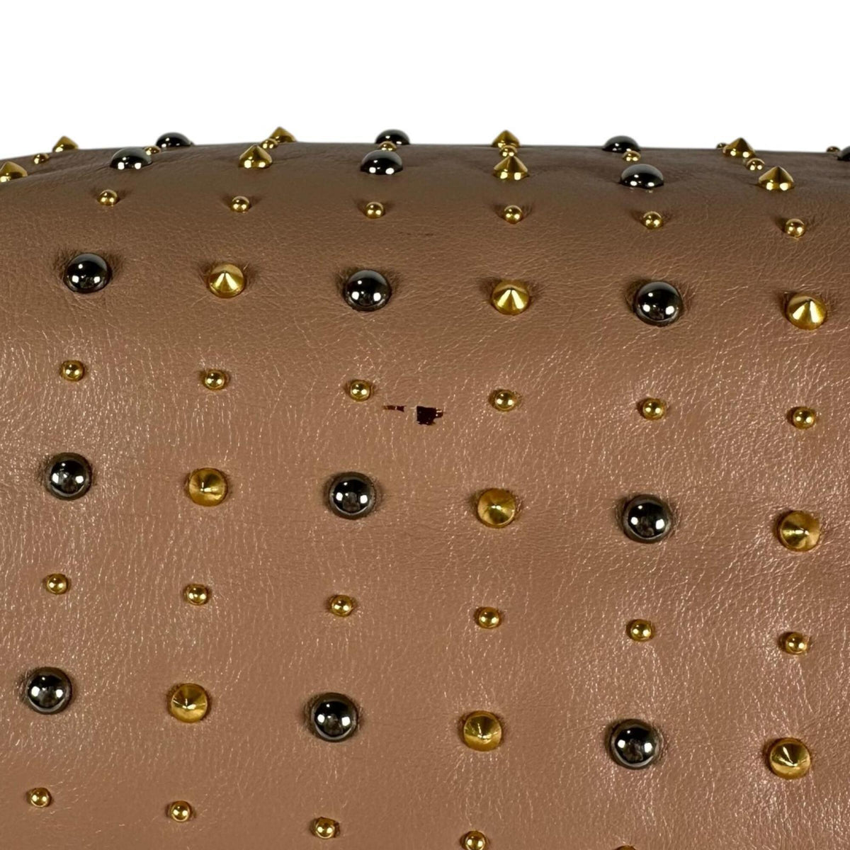 Miu Miu Pink Beige Leather Handbag Tote Bag (Pre-Owned)