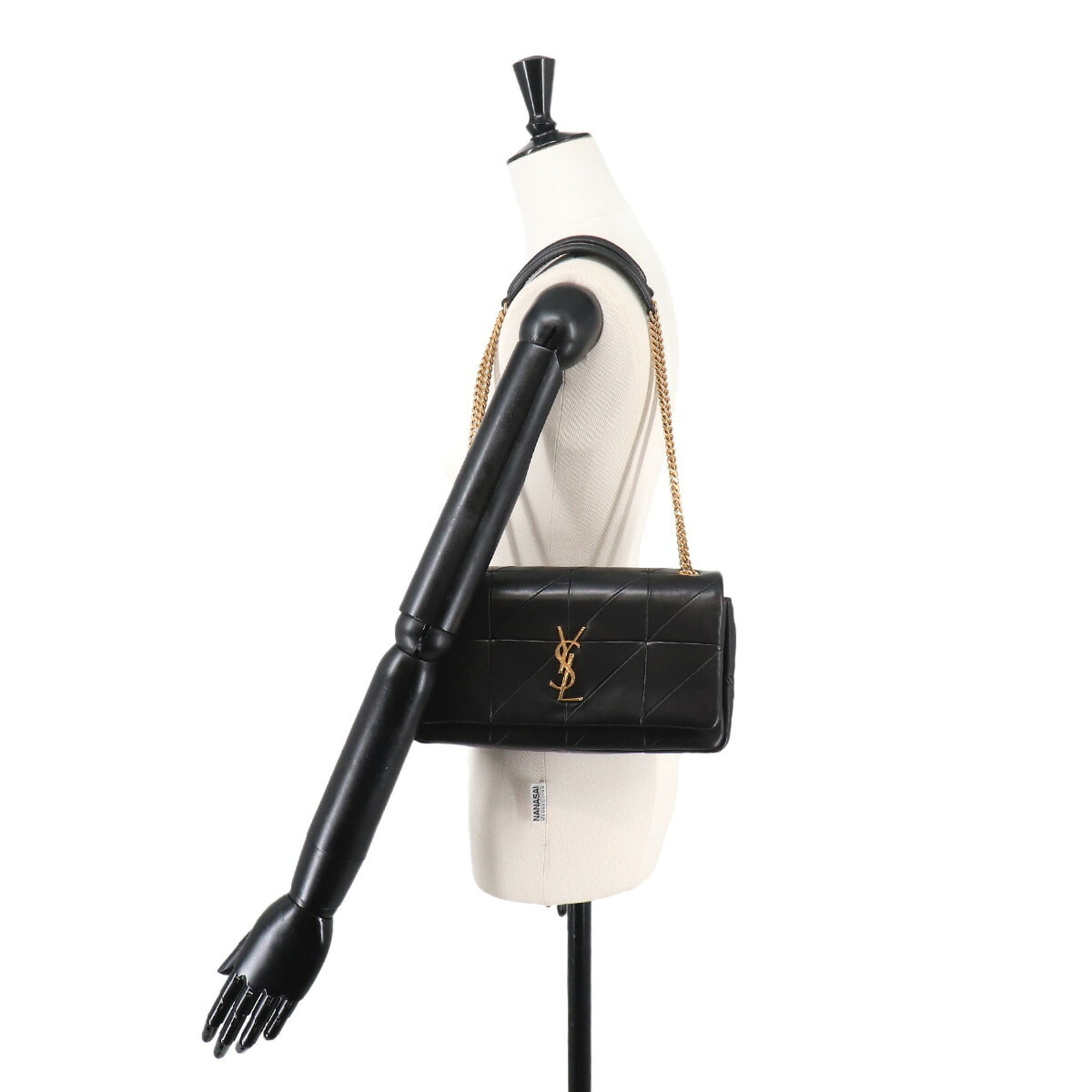 Saint Laurent Black Leather Shoulder Bag (Pre-Owned)
