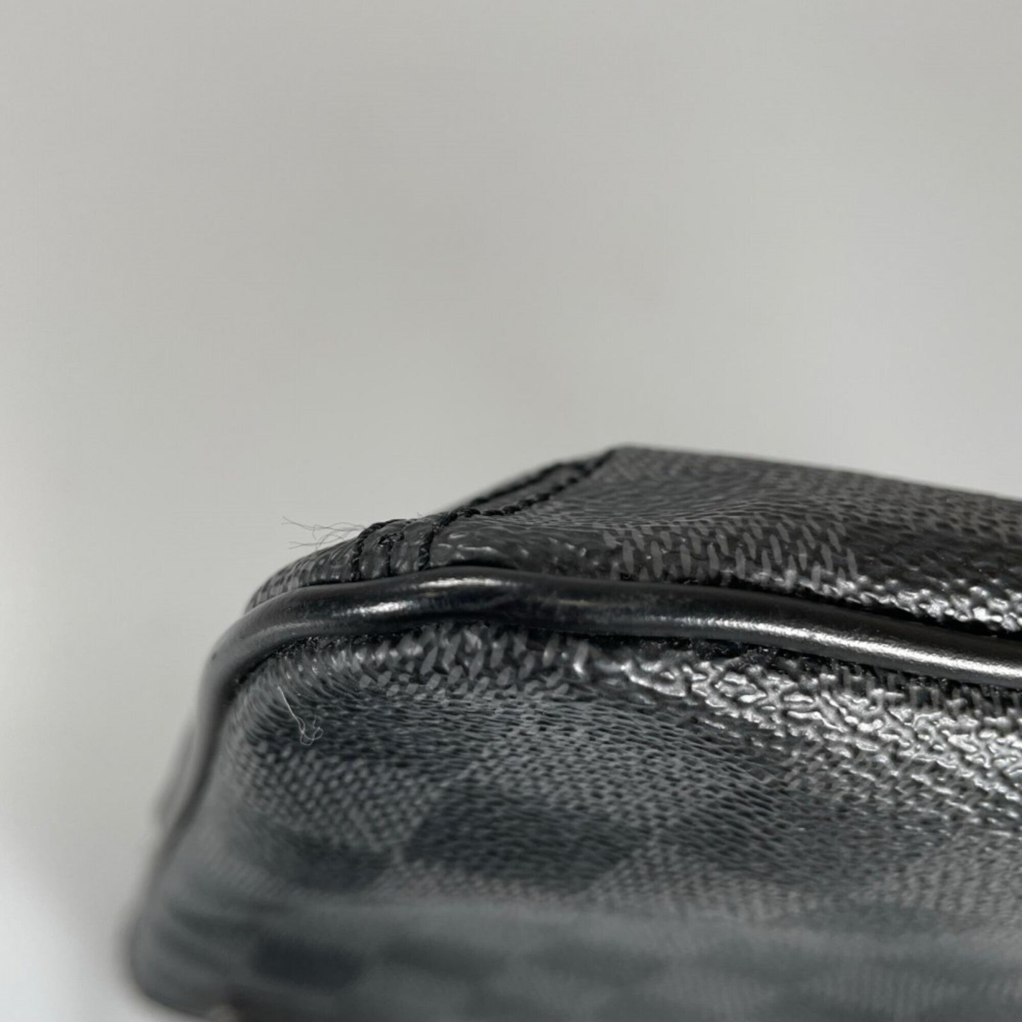 Louis Vuitton Black White Damier Graphite Shoulder Bag (Pre-Owned)