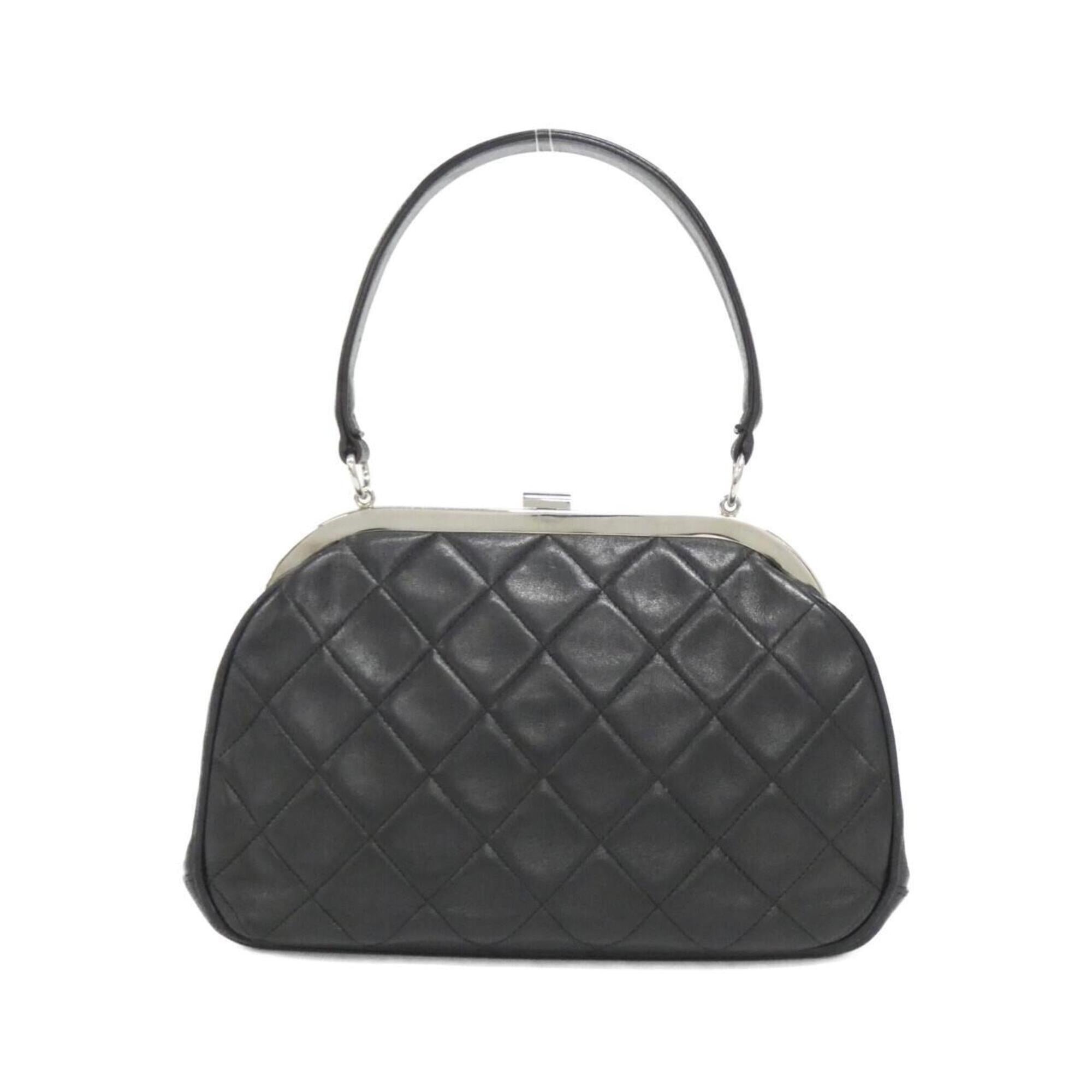 Chanel Black Leather Handbag (Pre-Owned)