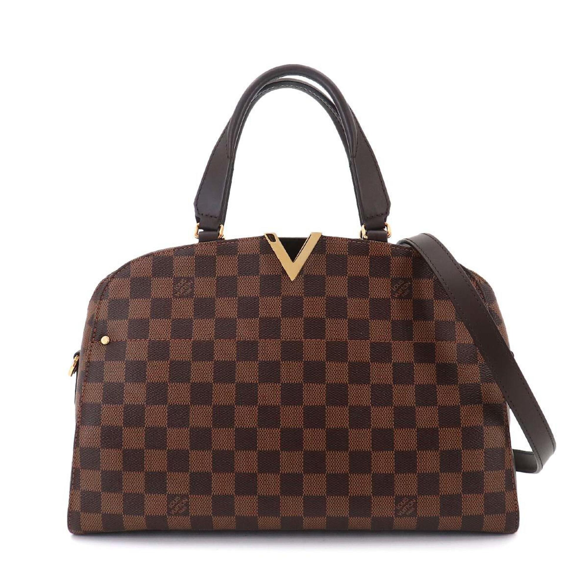 Louis Vuitton Ebene Damier Canvas Handbag Shoulder Bag (Pre-Owned)
