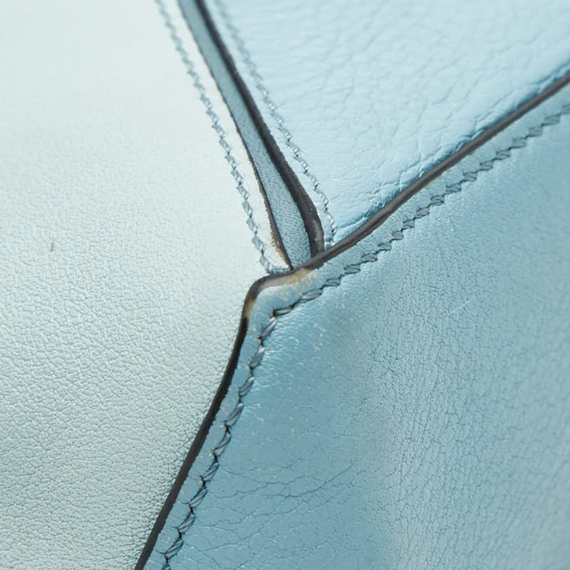 Loewe Blue Leather Shoulder Bag (Pre-Owned)