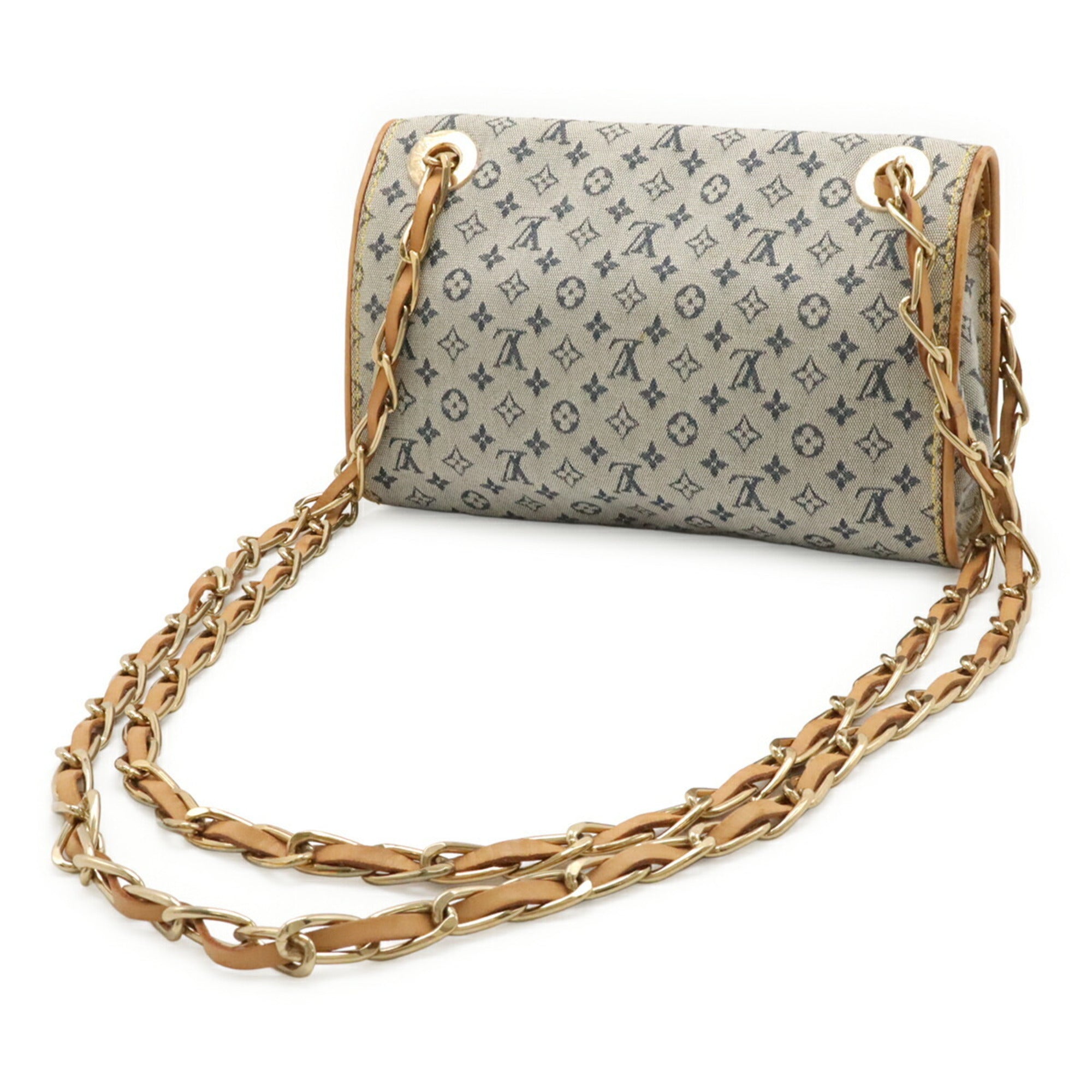 Louis Vuitton Blue Canvas Shoulder Bag (Pre-Owned)