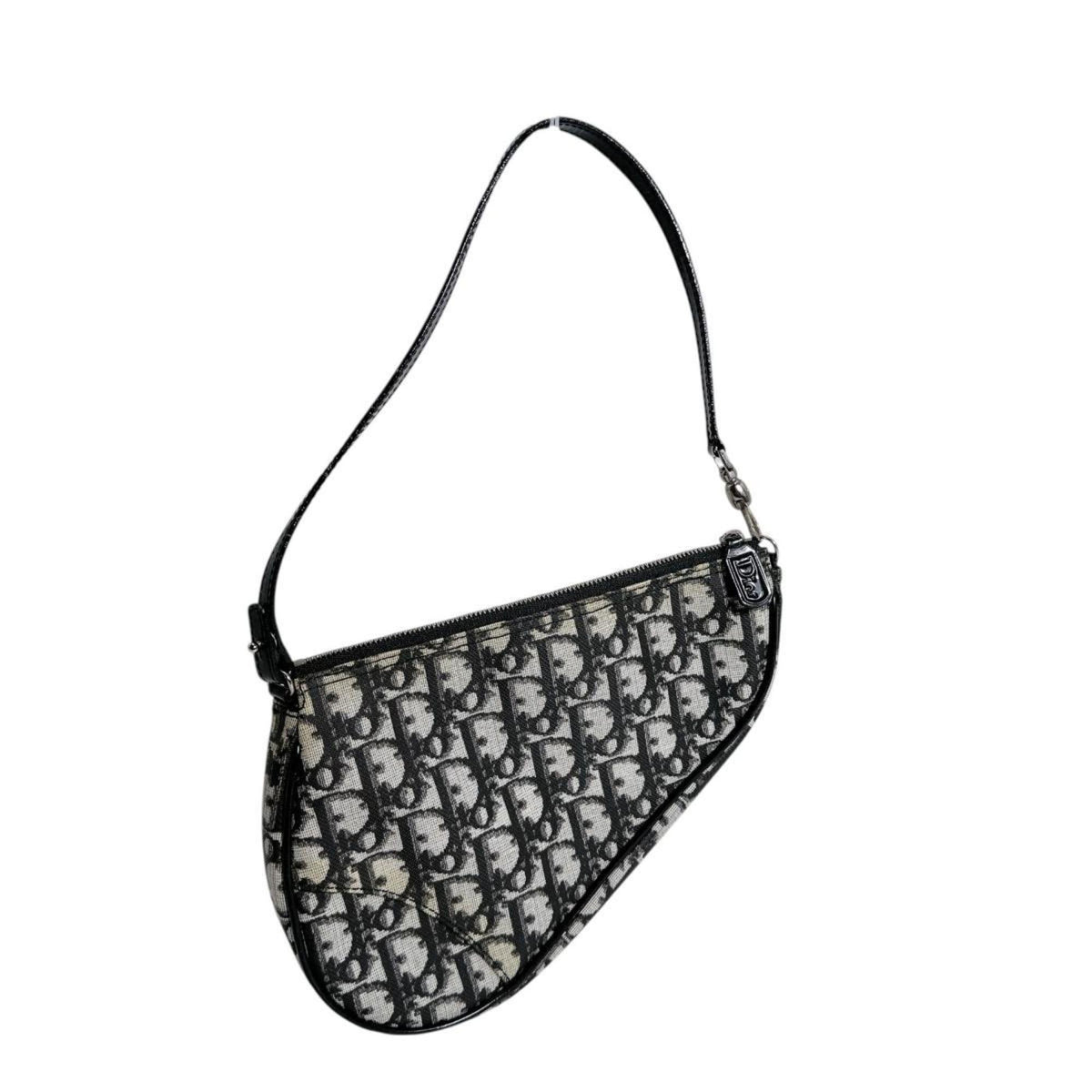 Christian Dior Black Pvc Handbag Pouch (Pre-Owned)