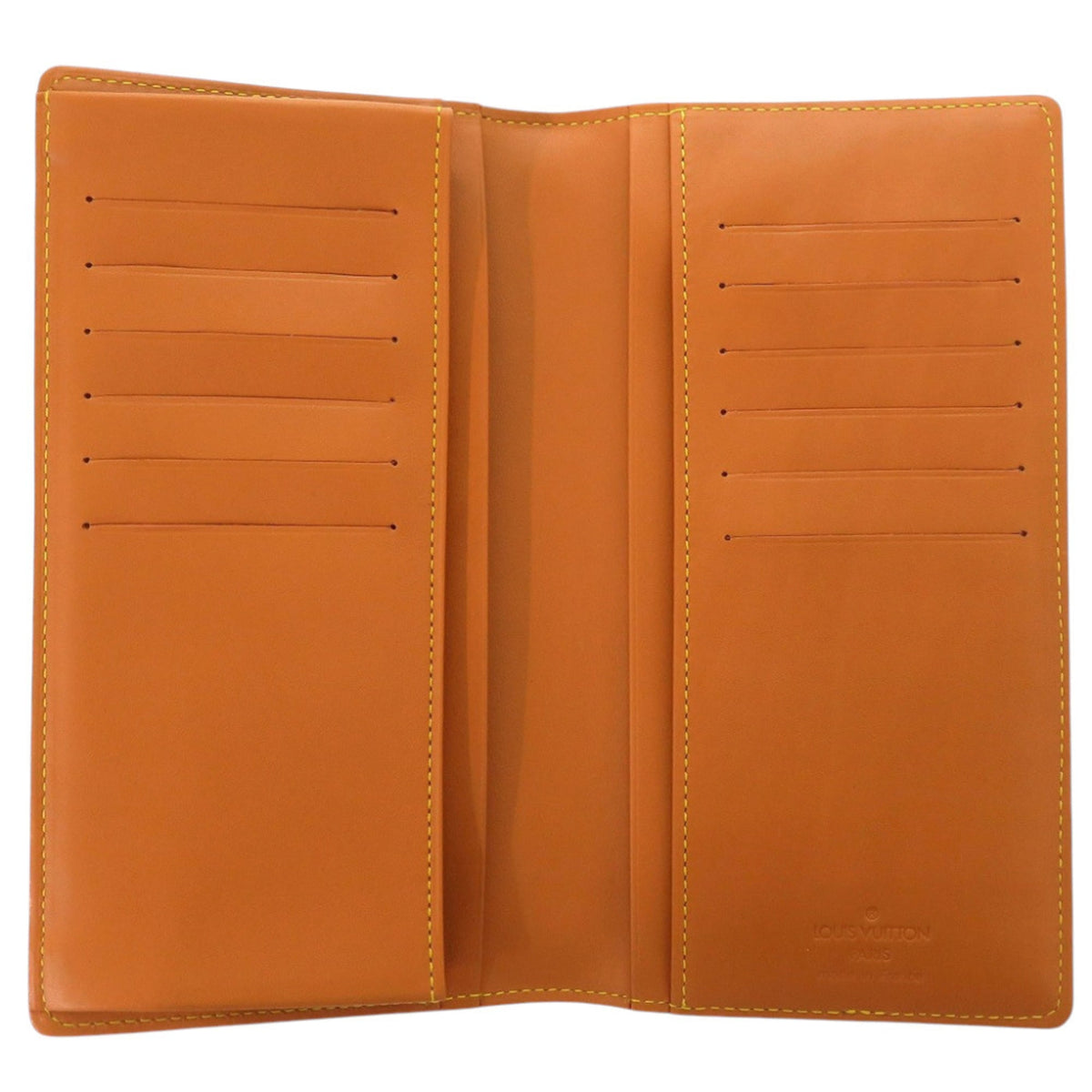 Louis Vuitton Caramel Leather Long Wallet (Bi-Fold) (Pre-Owned)