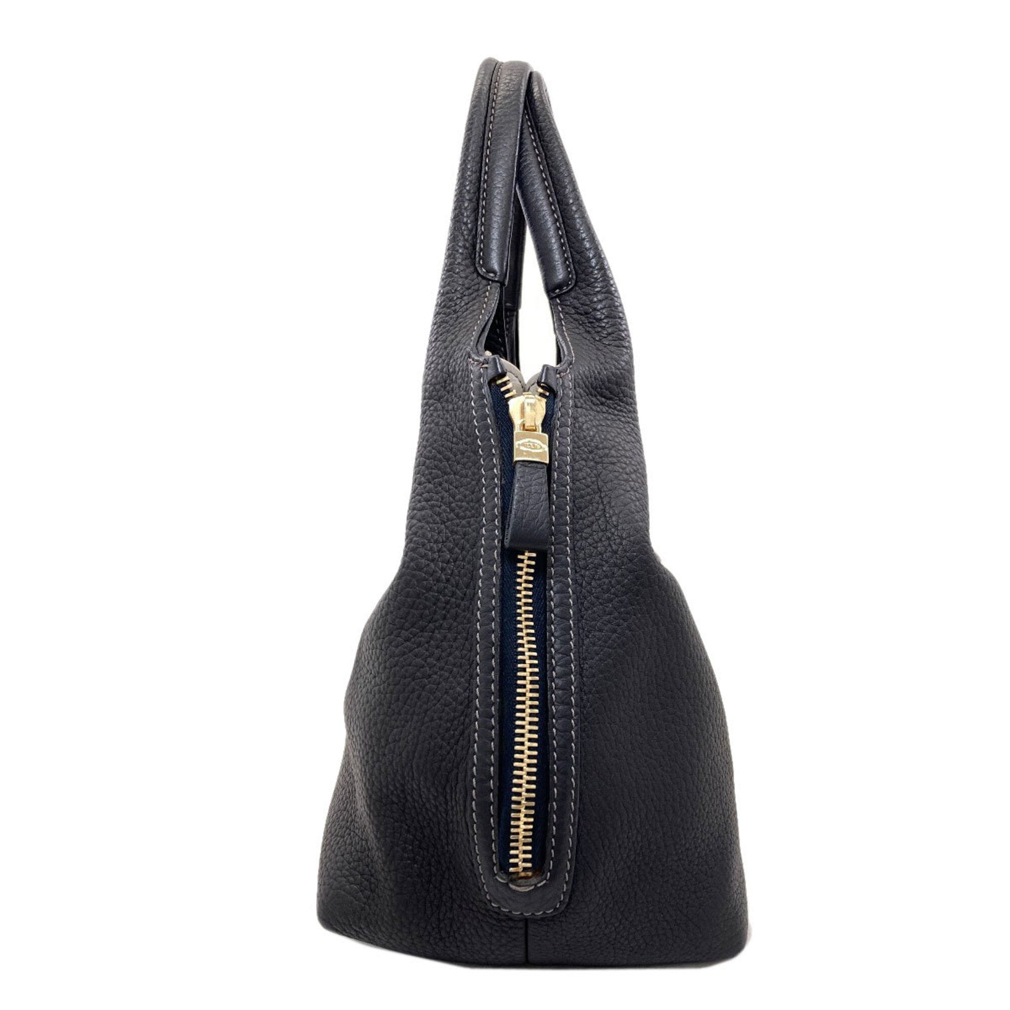 Tod's Black Leather Handbag (Pre-Owned)