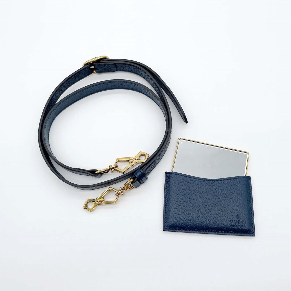Gucci Blue Pvc Leather Handbag (Pre-Owned)