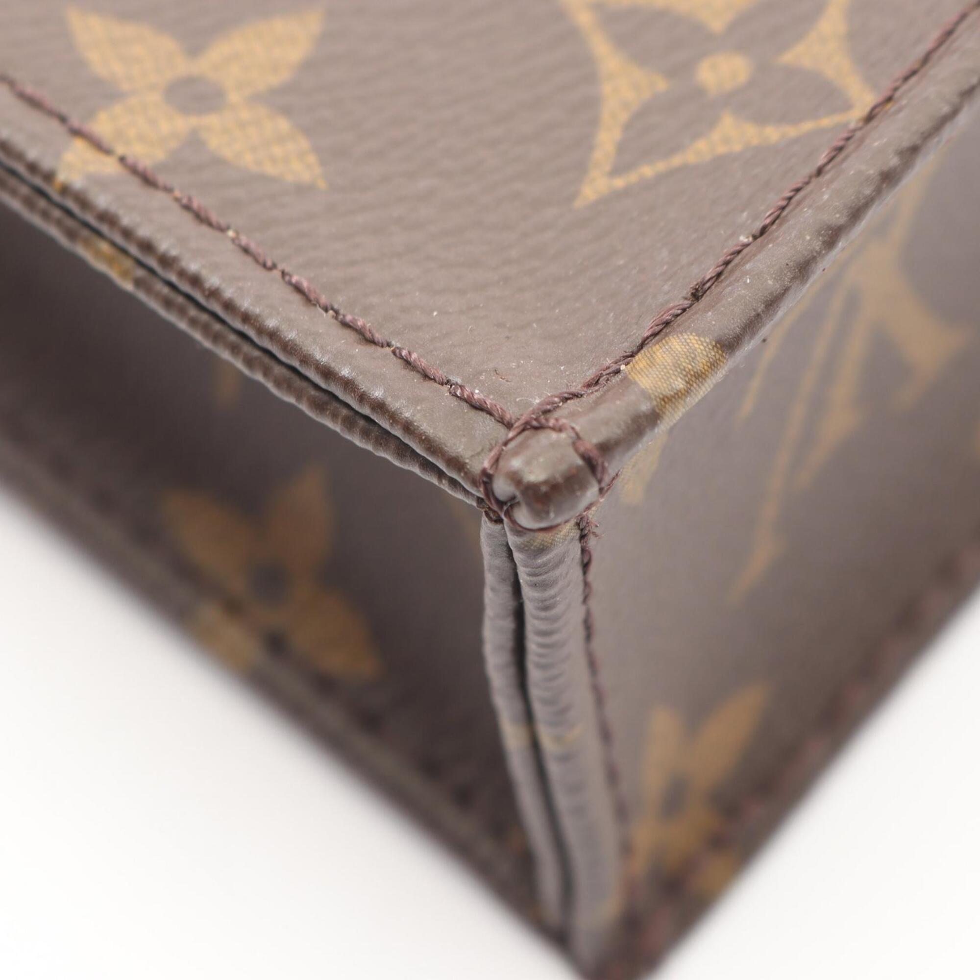 Louis Vuitton Brown Monogram Coated Canvas Leather Handbag (Pre-Owned)