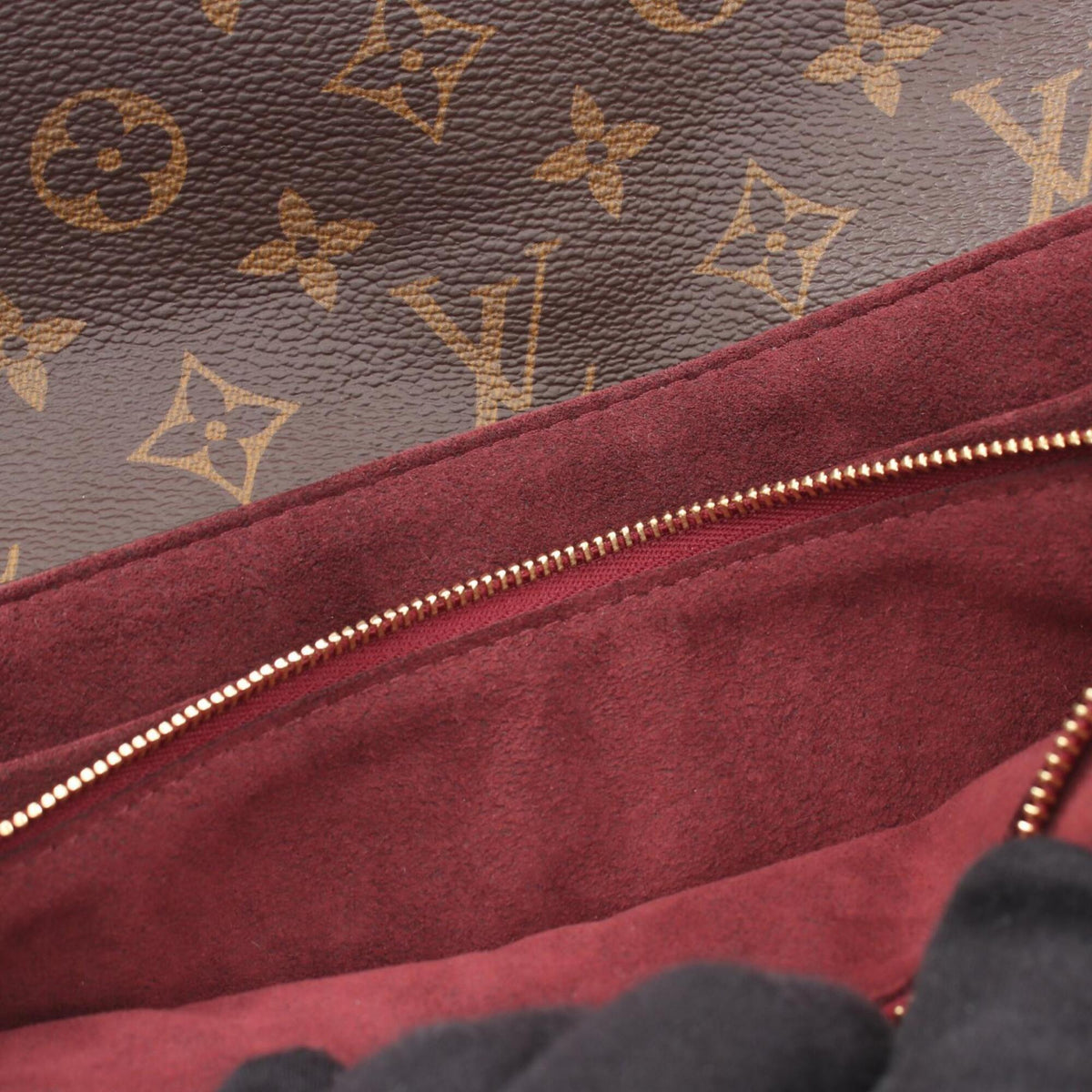 Louis Vuitton Bordeaux Brown Monogram Monogram Leather Handbag Shoulder Bag (Pre-Owned)